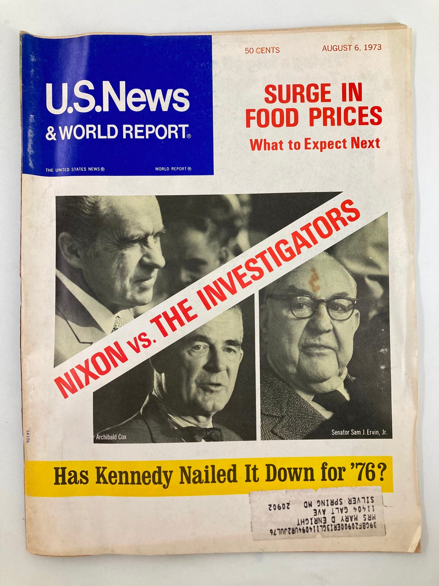 US News & World Report Magazine August 6 1973 Richard Nixon vs The Investigators