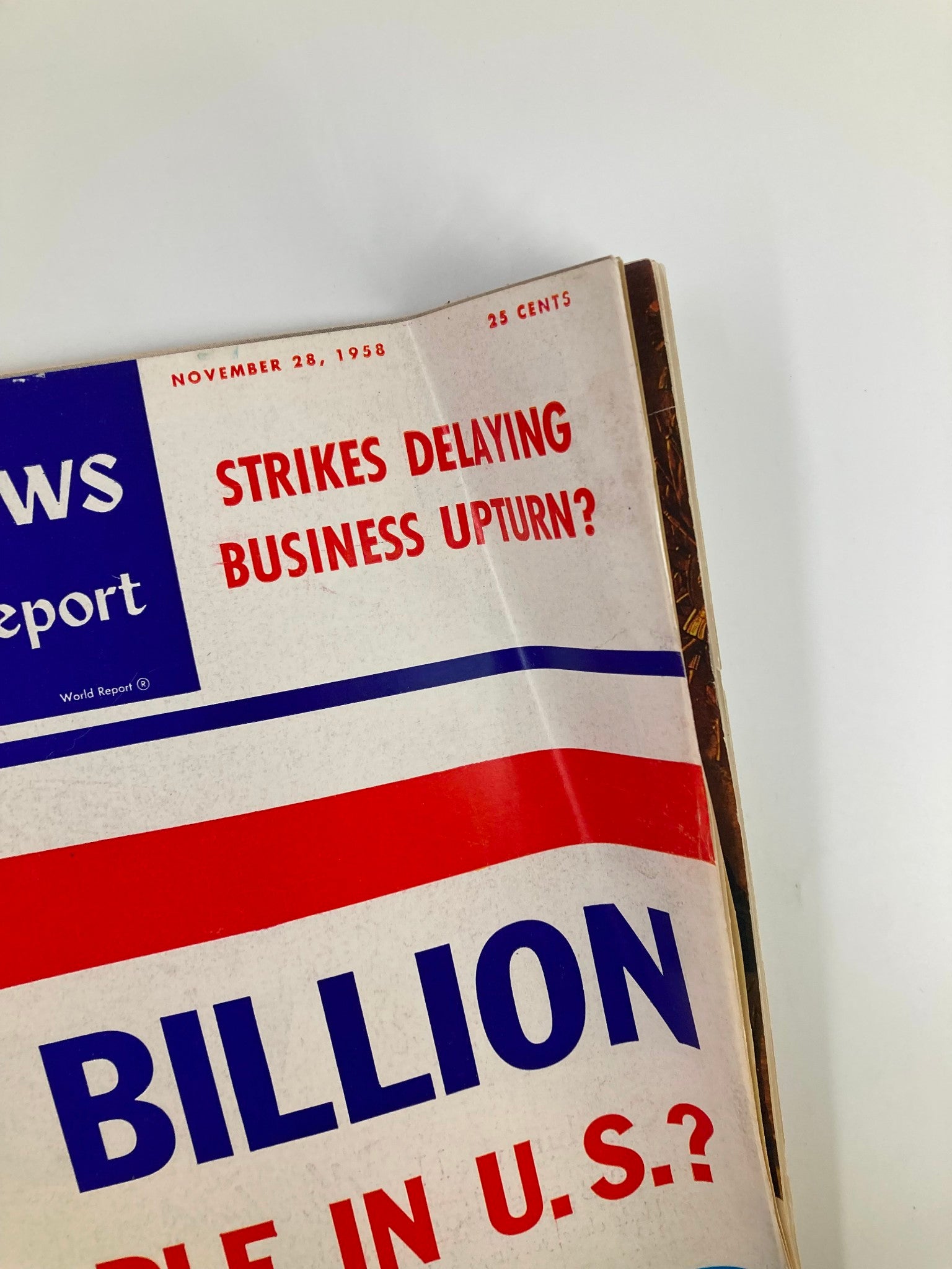 US News & World Report Magazine November 28 1958 A Billion People In U.S.?