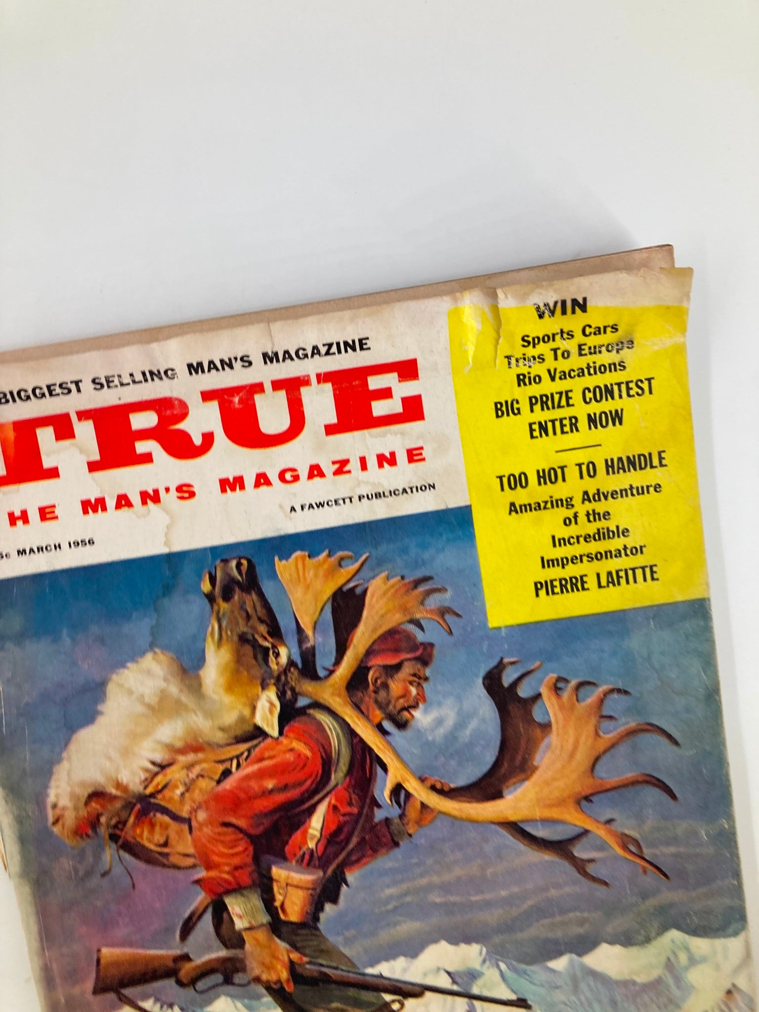 TRUE The Man's Magazine March 1956 The Case of the Deadly Landlord No Label