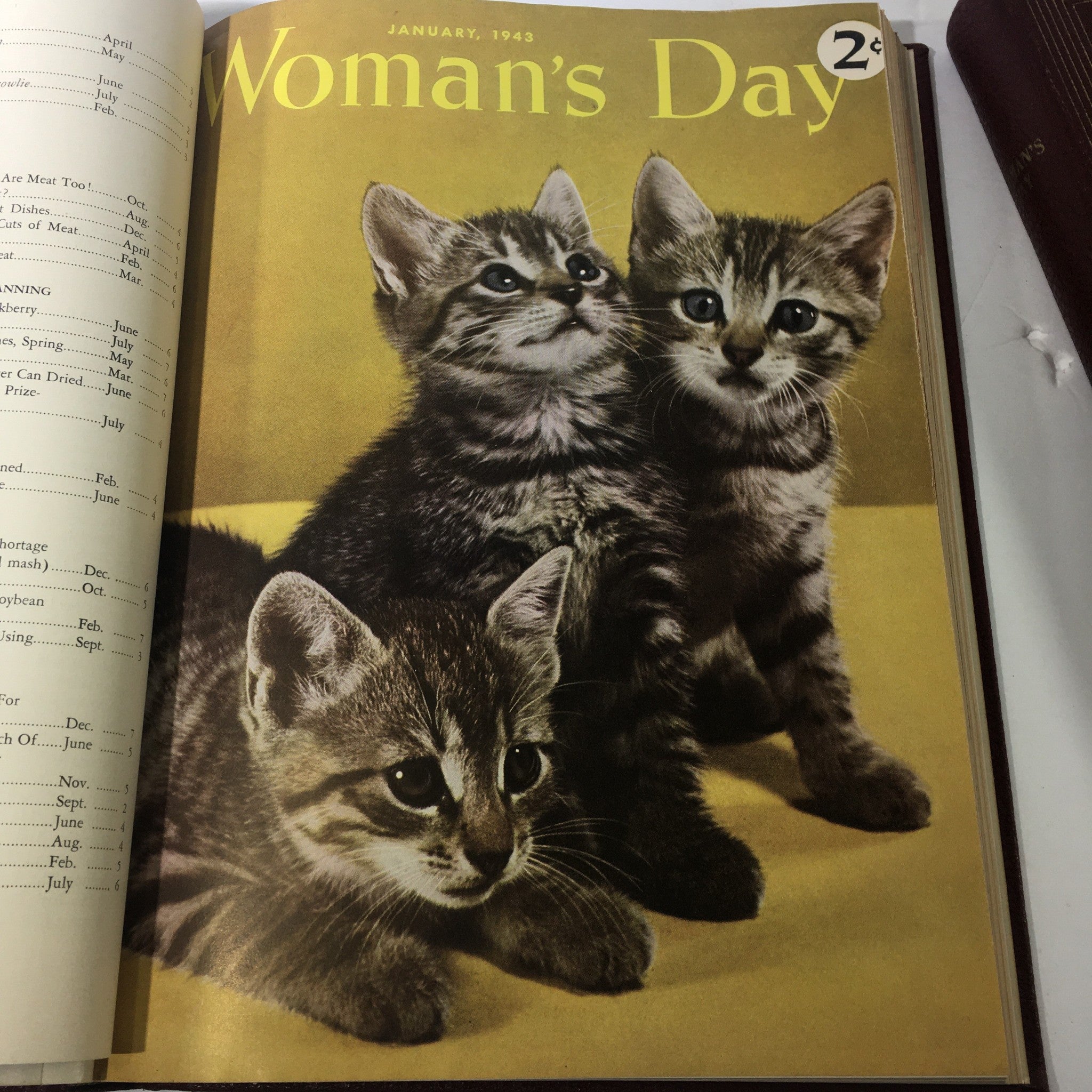 1943 Woman's Day Magazine Complete Year Round In One Book Compilation