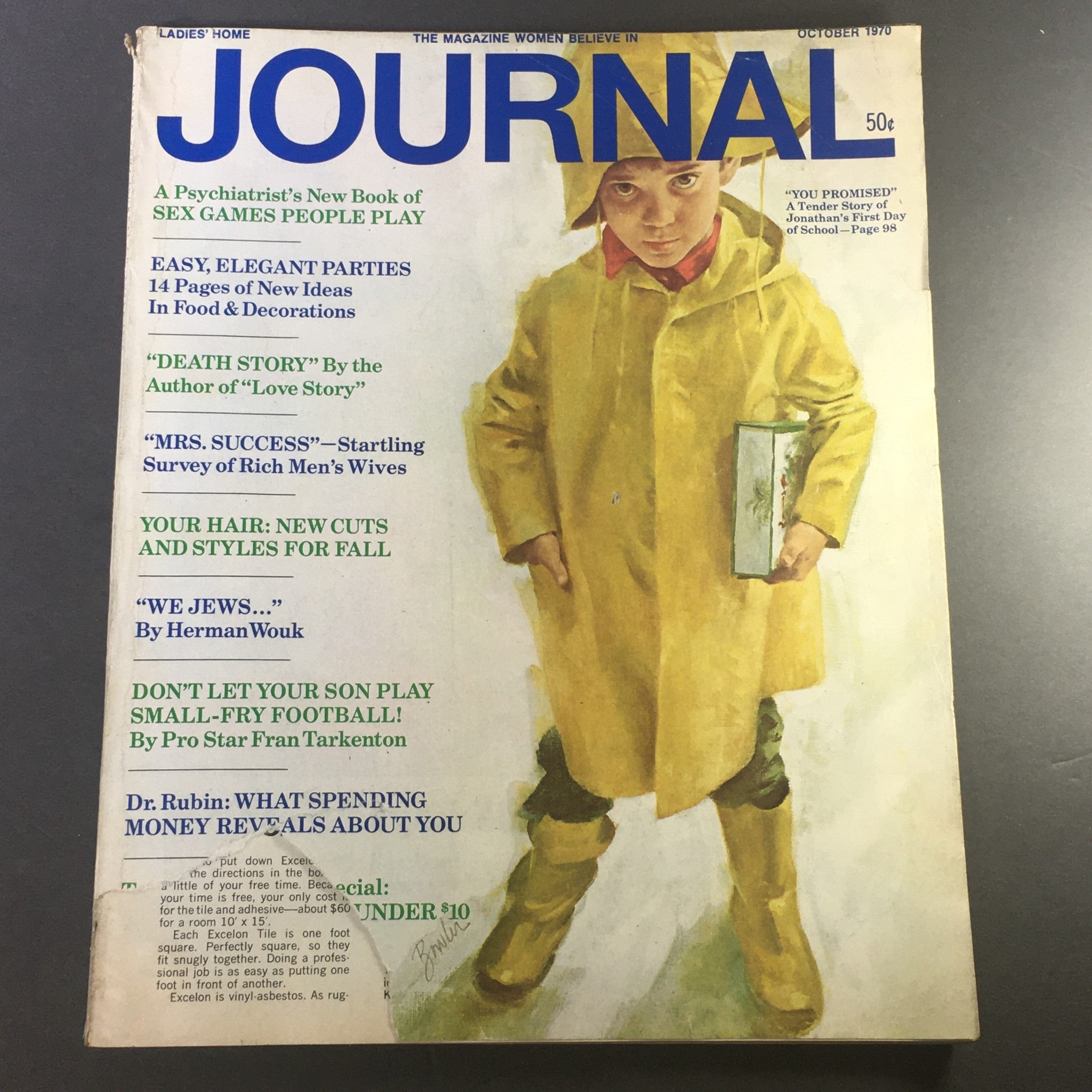 VTG Journal Magazine October 1970 - Jonathan's First Day of School / Death Story