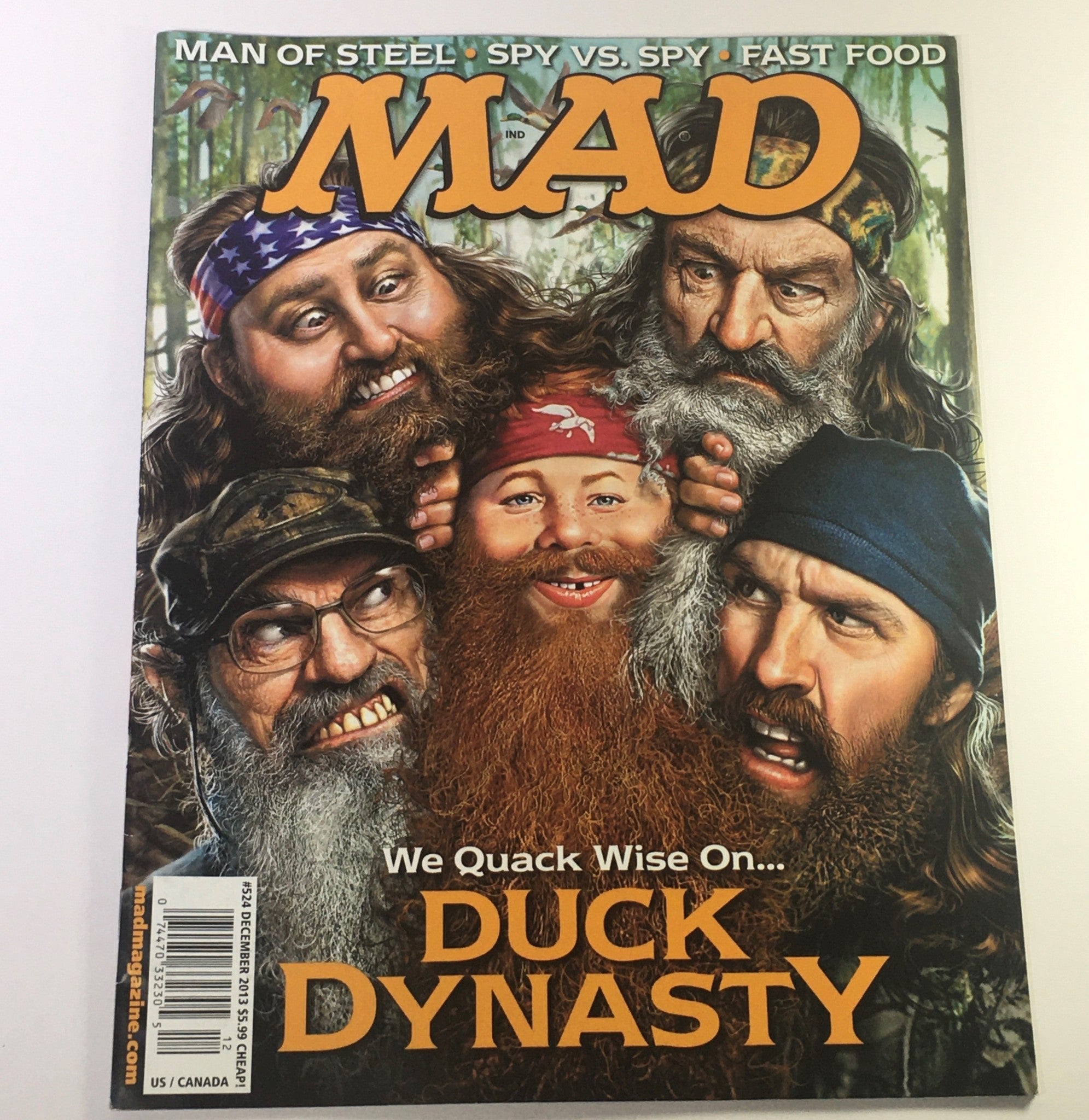 MAD Magazine December 2013 - Duck Dynasty / Man of Steel / Spy v Spy / Fast Food