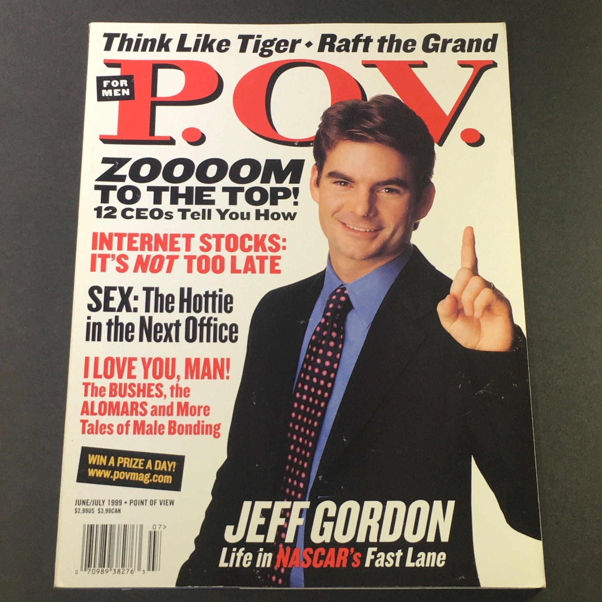 POV For Men Magazine December June July 1999 - Jeff Gordon NASCAR's Fast Lane