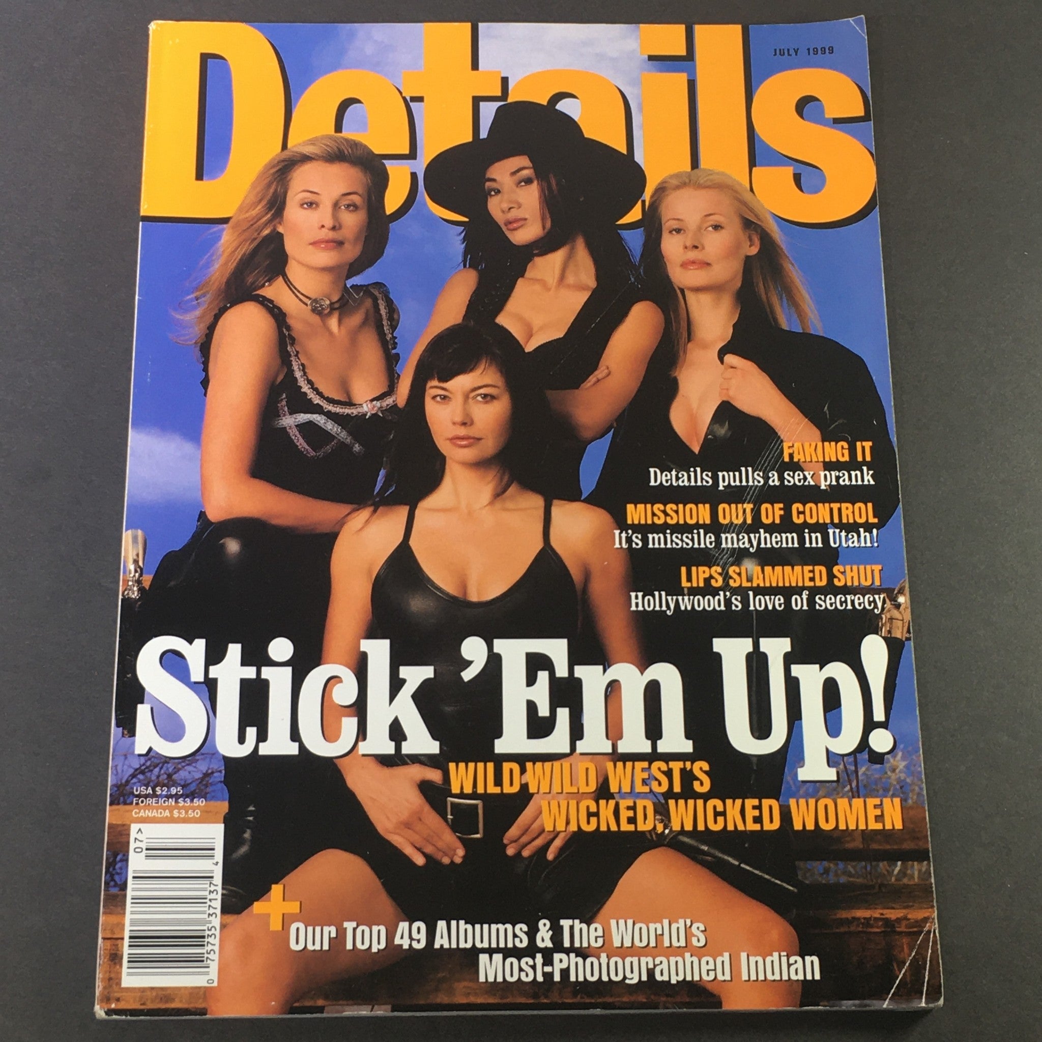 Details Magazine July 1999 - Wild Wild West's Wicked Women / Lip's Slammed Shut