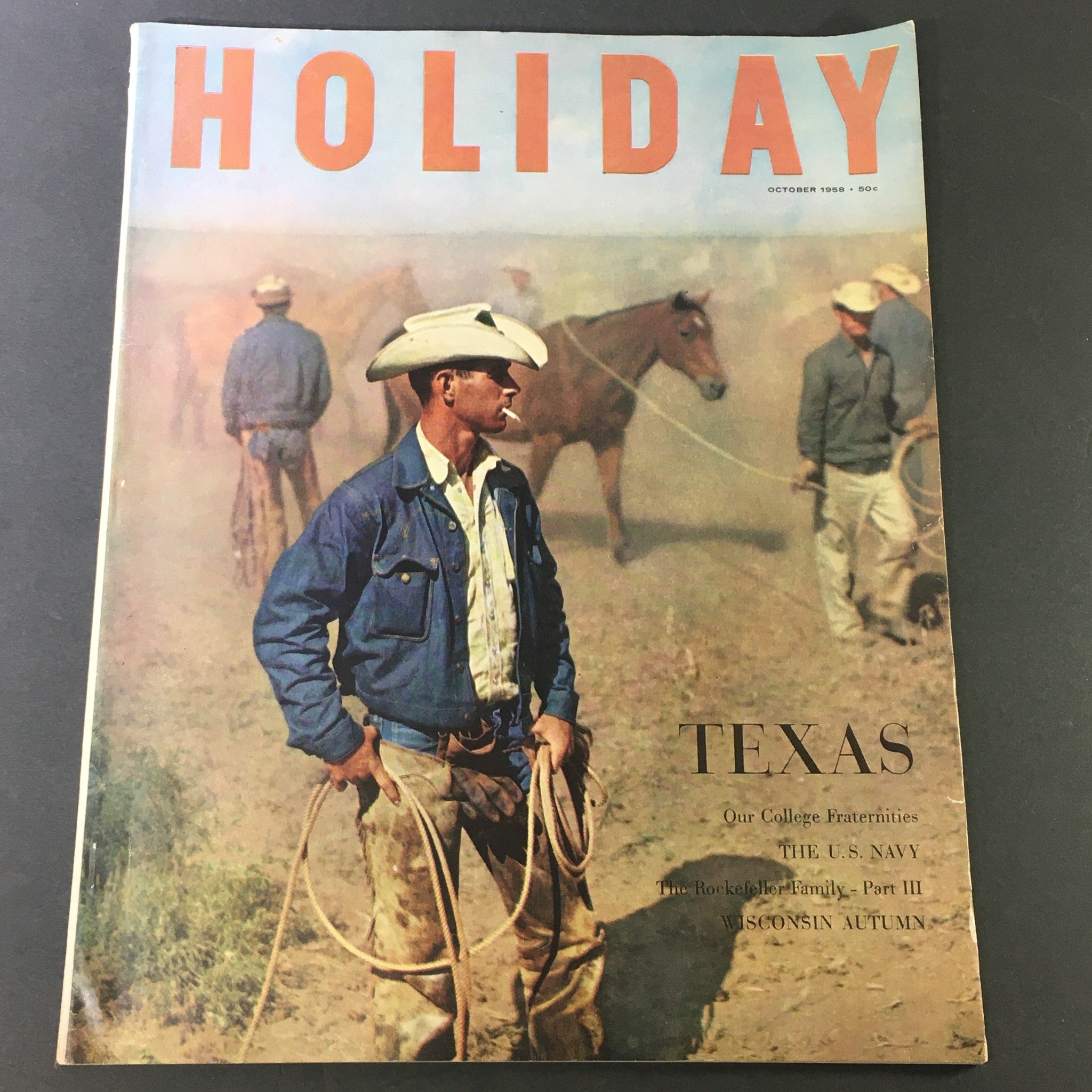 VTG Holiday Magazine October 1958 - Texas / The U.S. Navy / Wisconsin Autumn