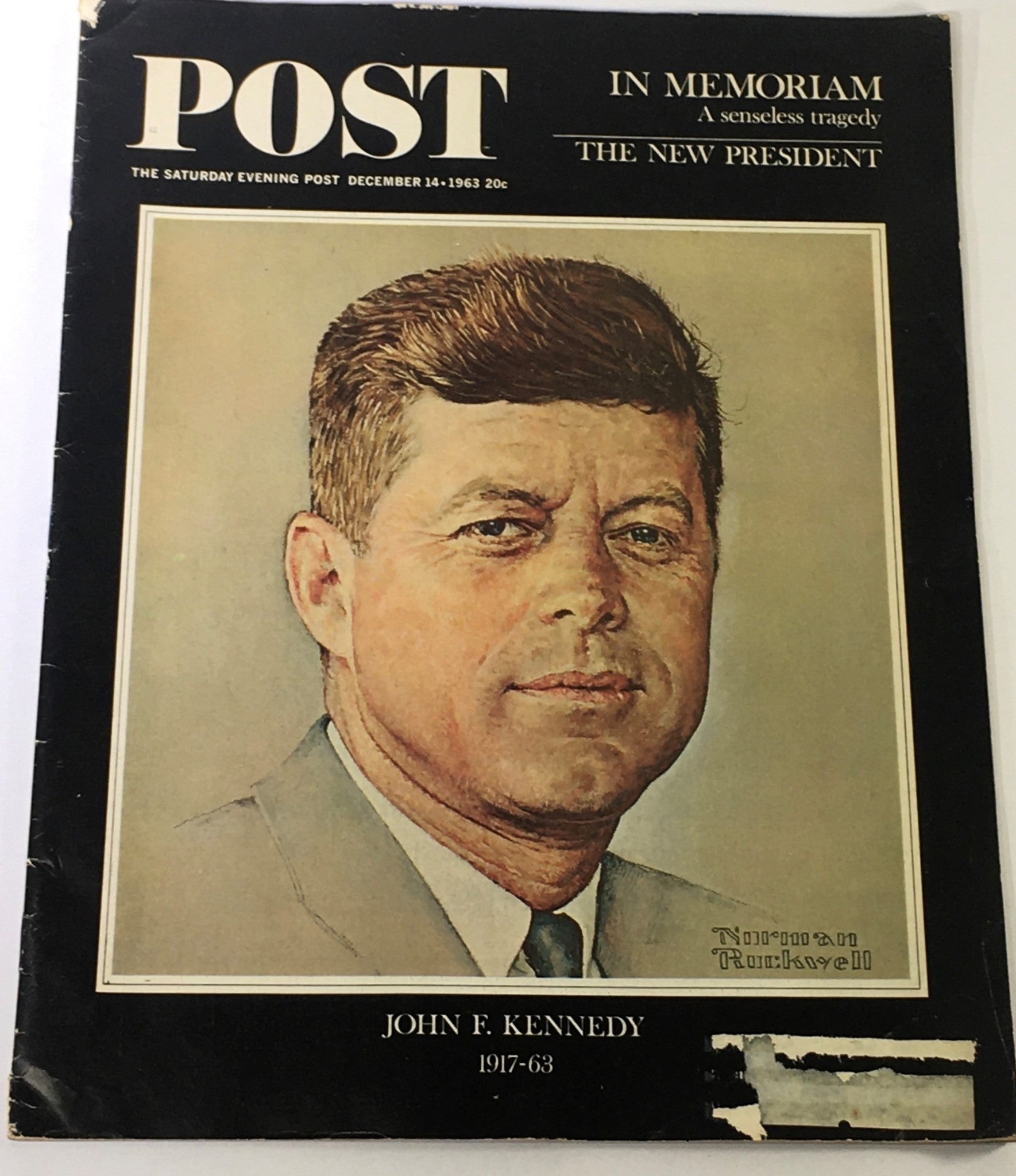 VTG The Saturday Evening Post December 14 1963 - In Memoriam of John F. Kennedy