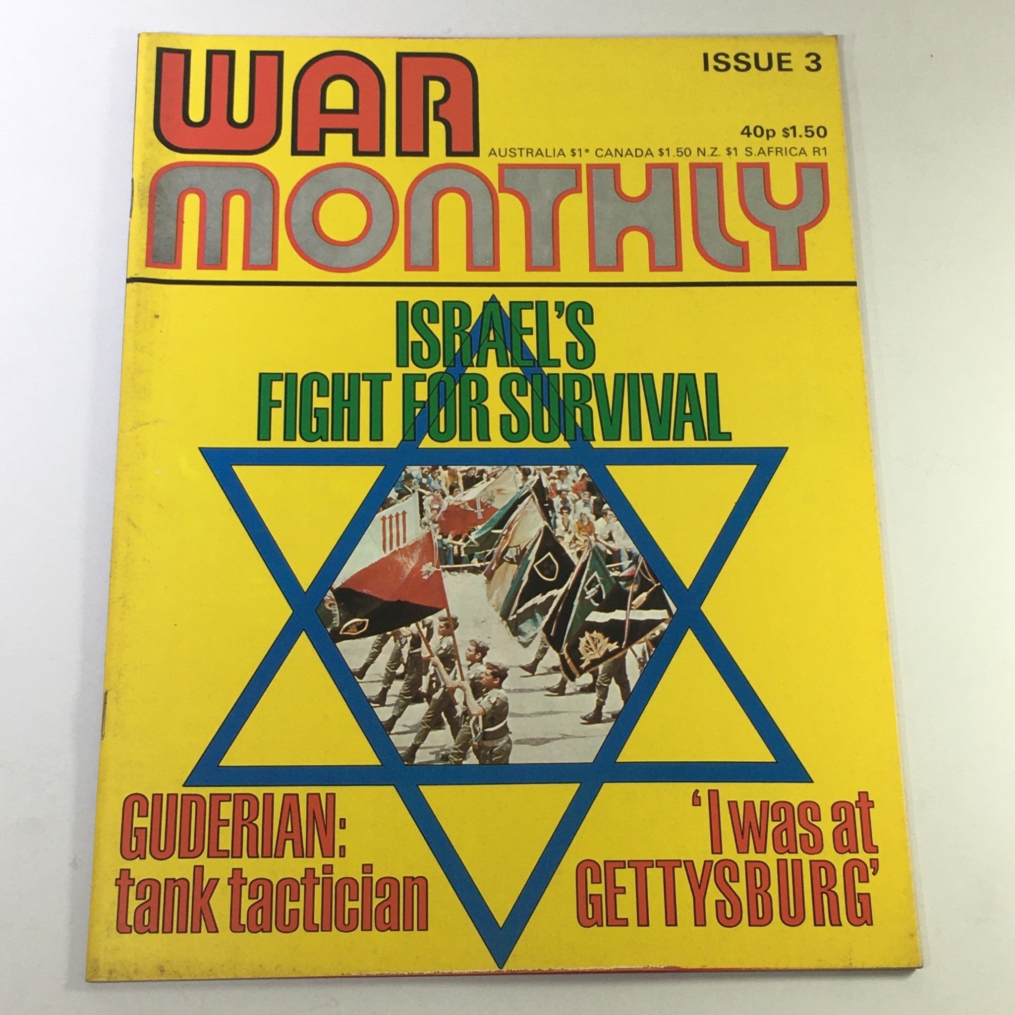 VTG War Monthly Issue 3 June 1974 - Israel Fight for Survival / Guderian Tank