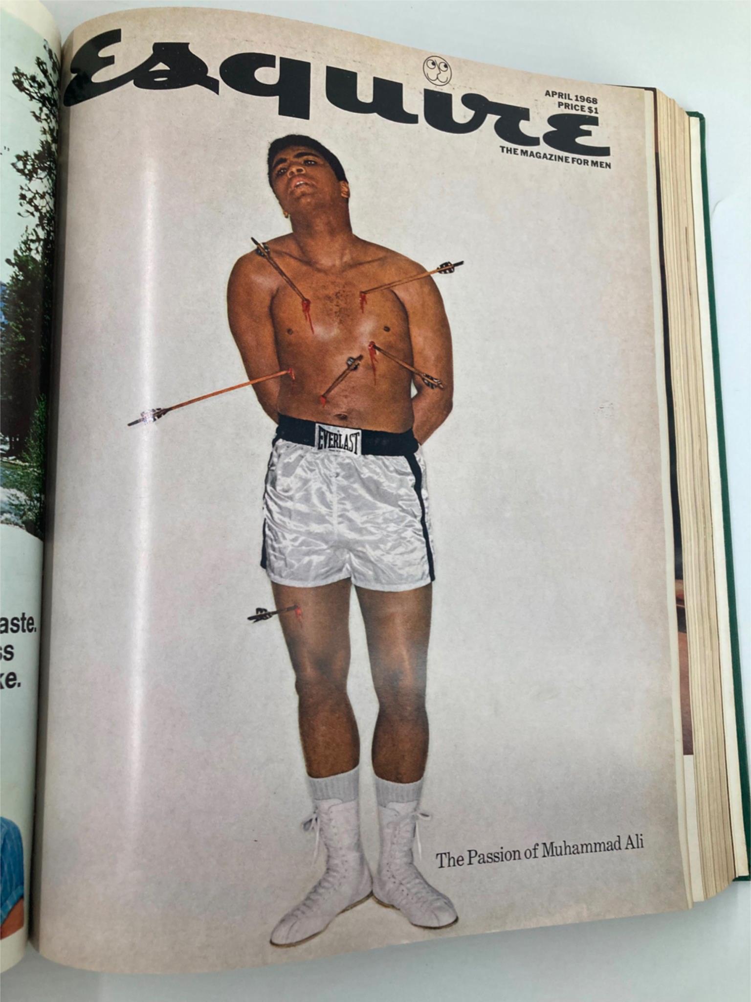 Esquire Magazine, library-bound compilation from January to June 1968, featuring coverage of Muhammad Ali.