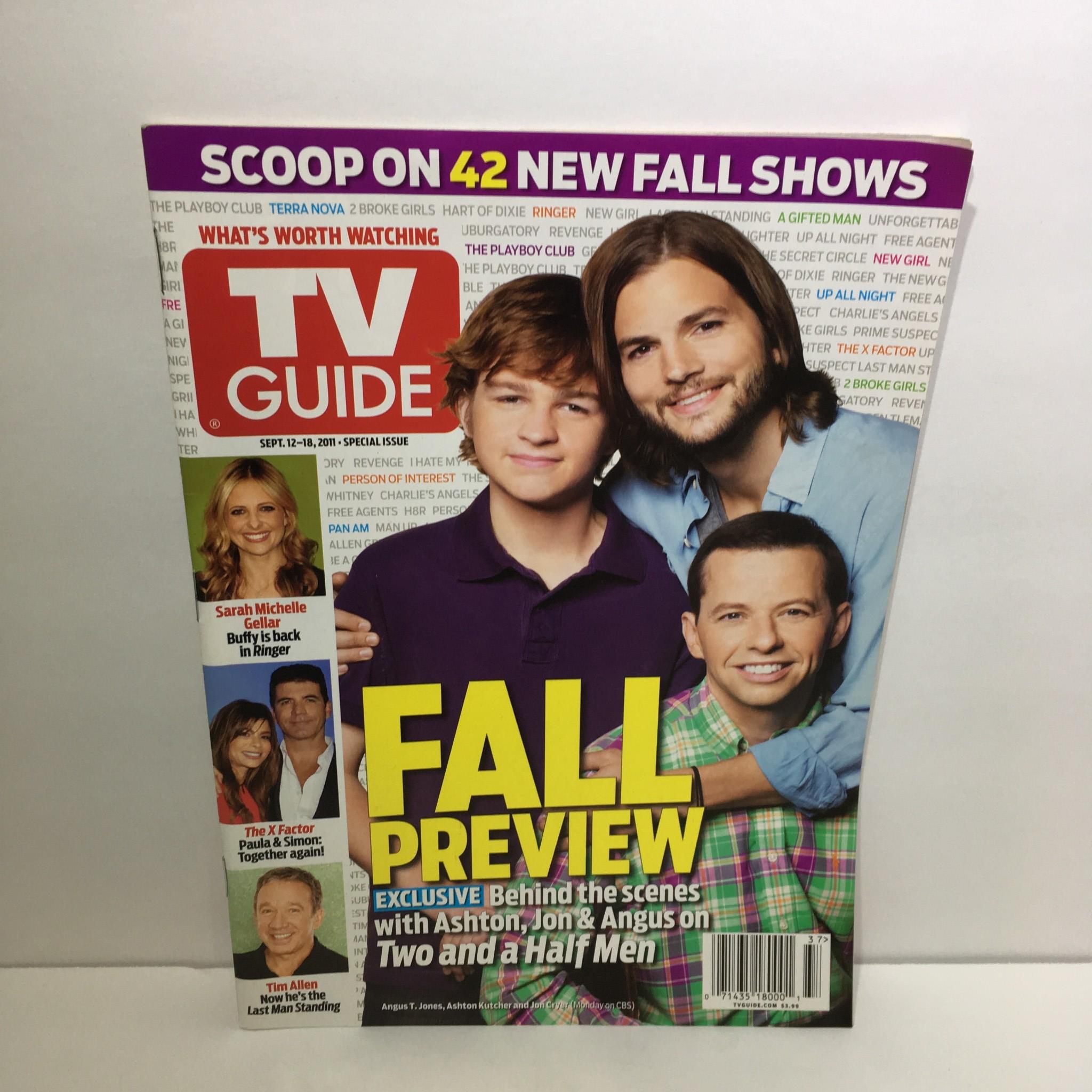 TV Guide Sept 12-18 2011 Special Issue Fall Exclusive Preview Ashton,Jon & Angus