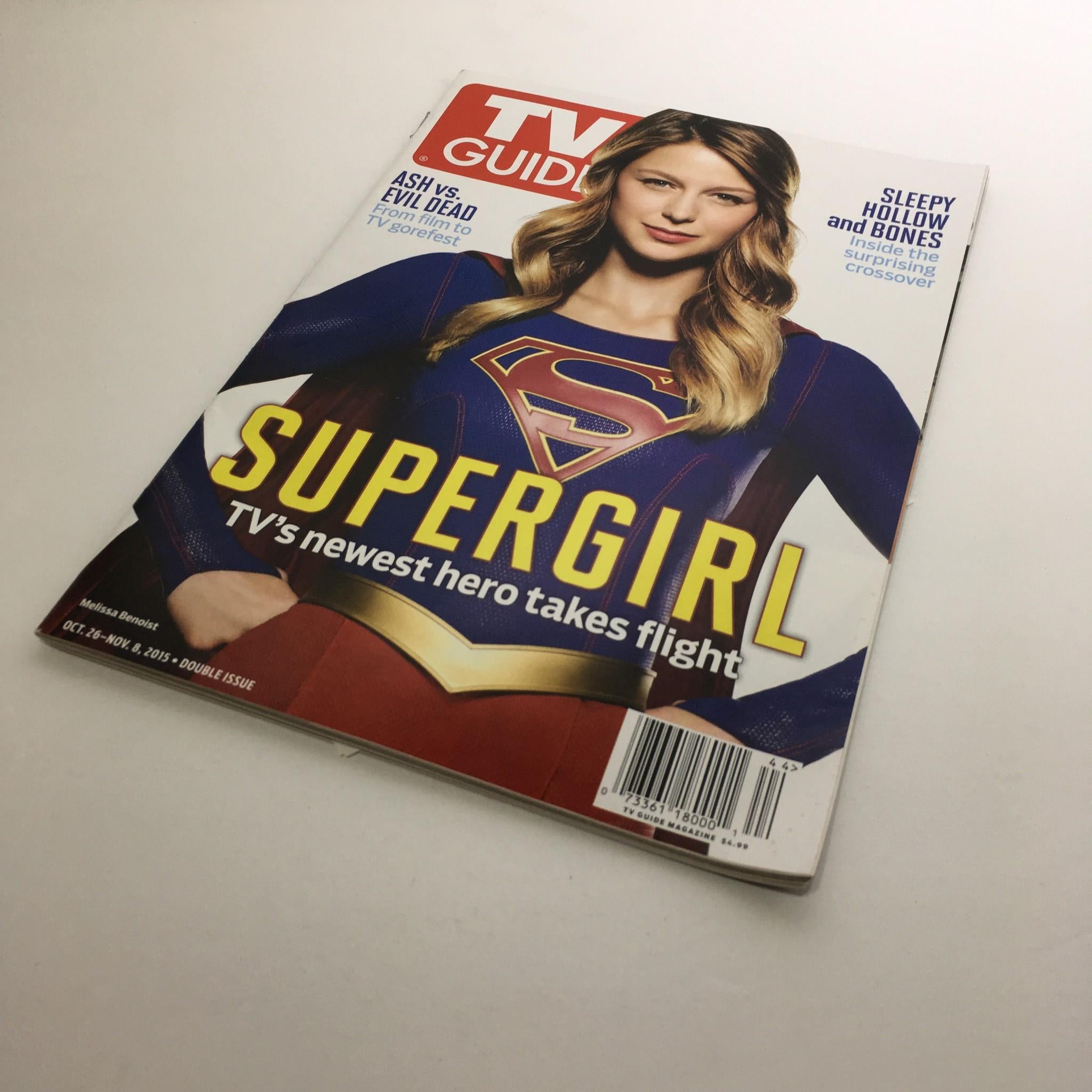 TV Guide Oct 26-Nov 8 2015 Double Issue SuperGirl Melissa Benoist Cover