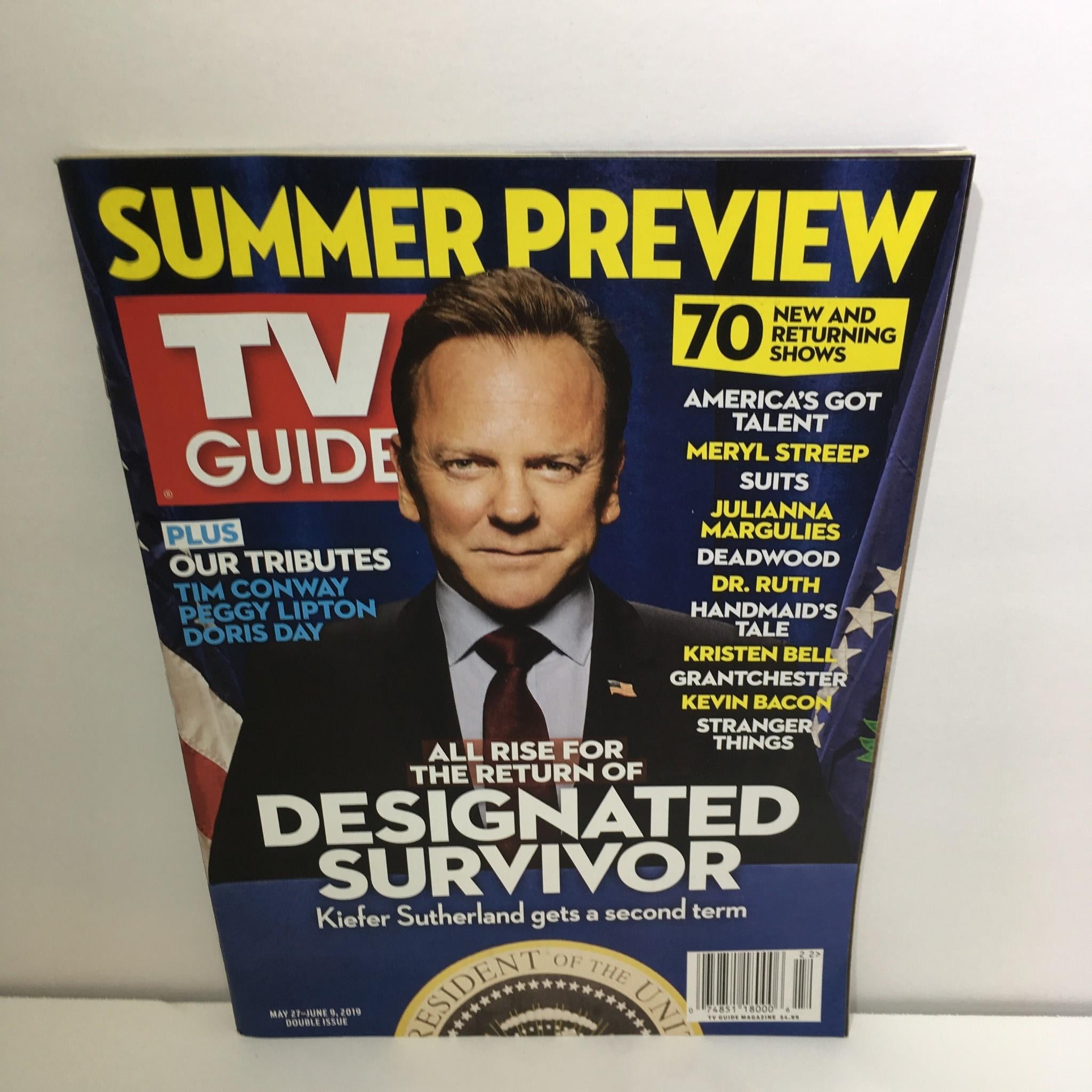 TV Guide May 27-June 9 2019 Double Issue Kiefer Sutherland Summer Preview