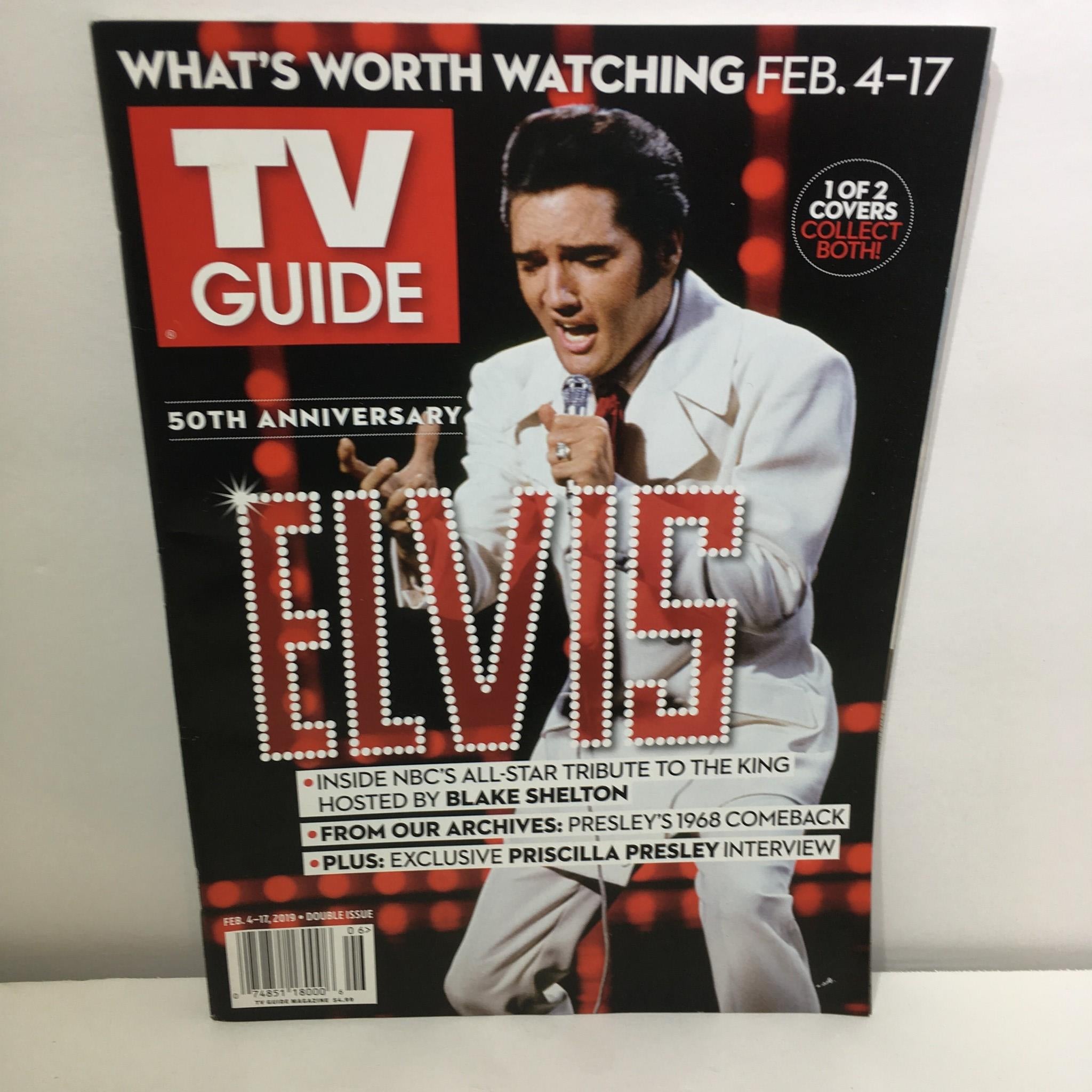 TV Guide Feb 4-17 2019 Double Issue Elvis Presley 50th Anniversary