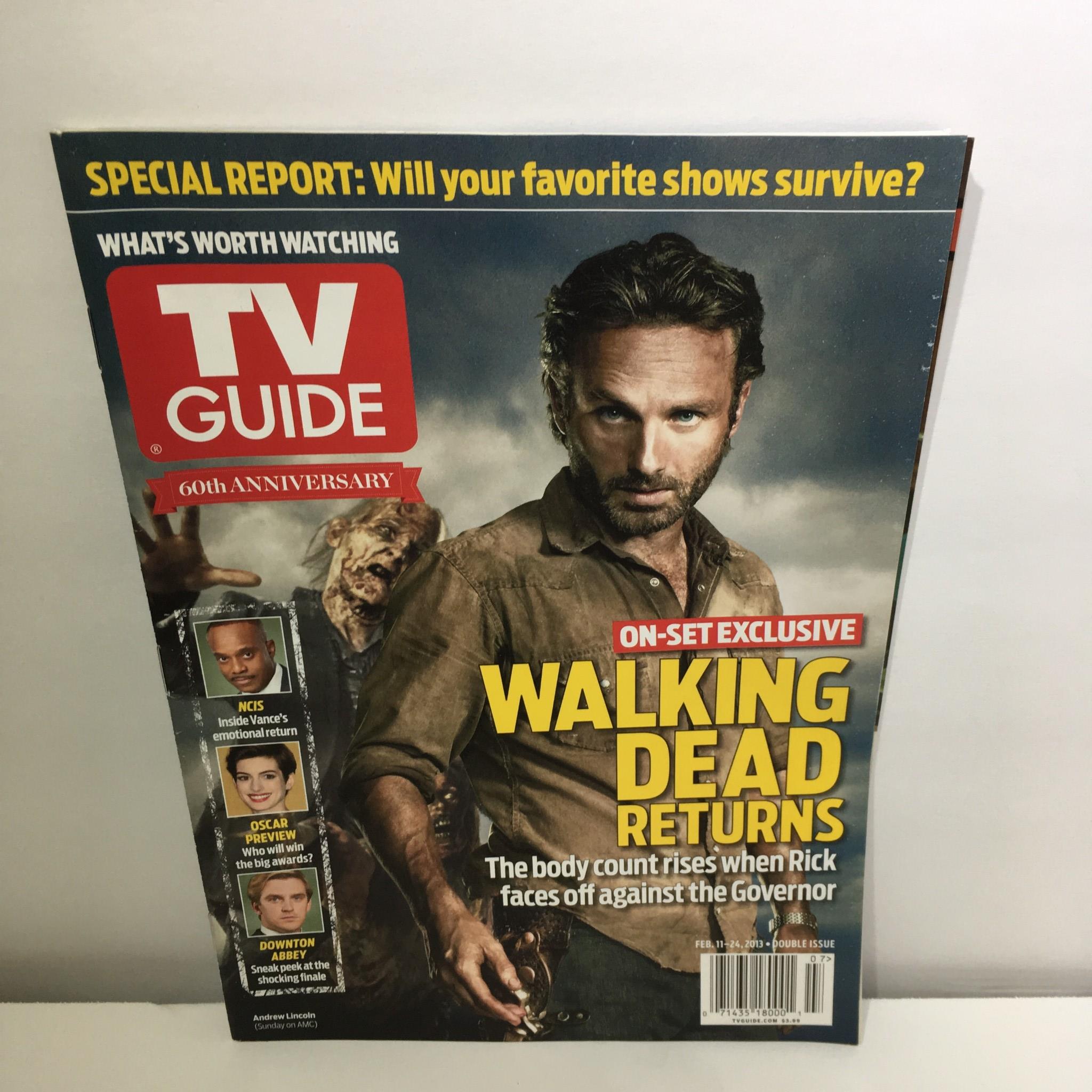 TV Guide Feb11-24/13 Walking Dead Returns Andrew Lincoln Cover On Set Exclusive