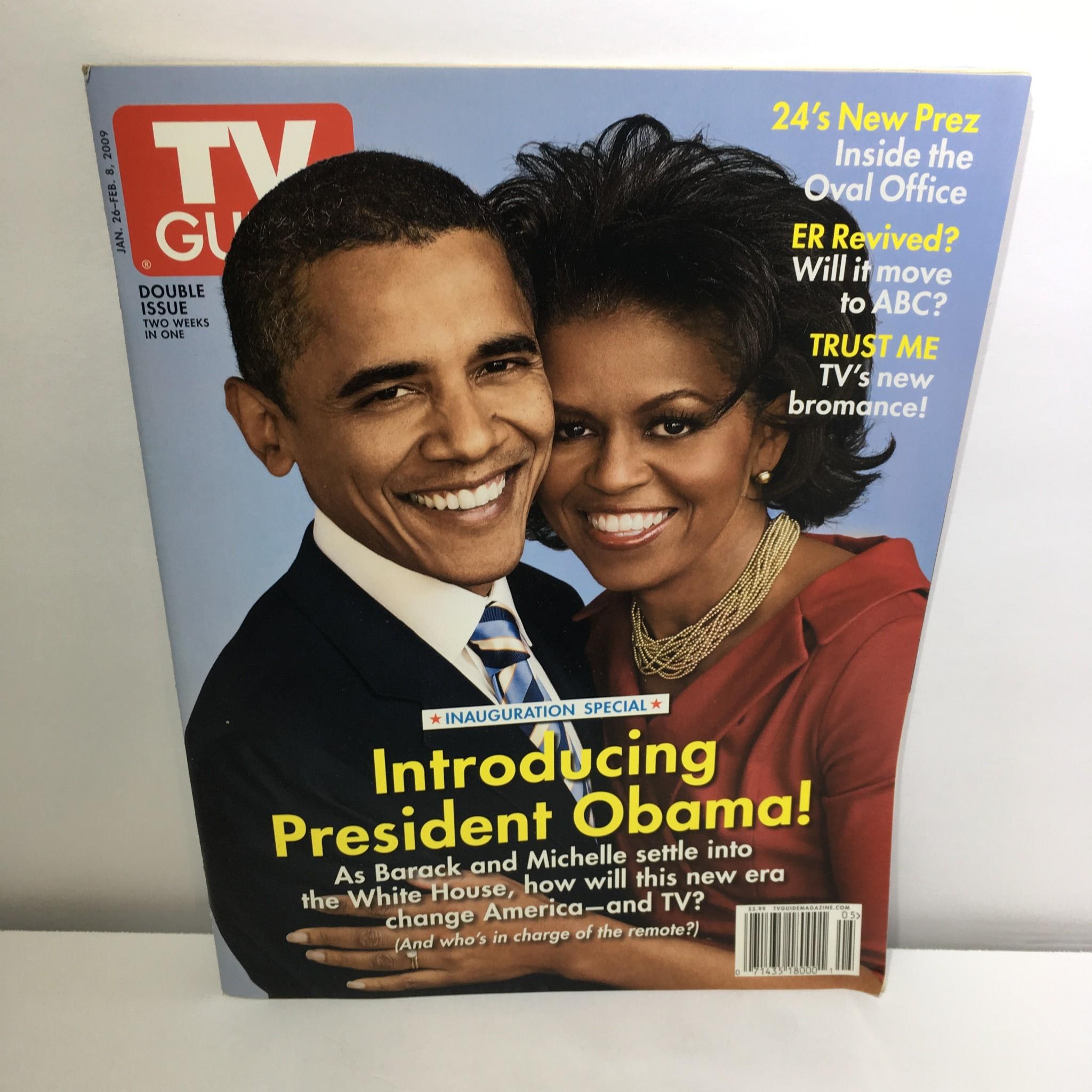 TV Guide Jan 26-Feb 8 2009 Double Issue Barack Obama and Michelle Cover