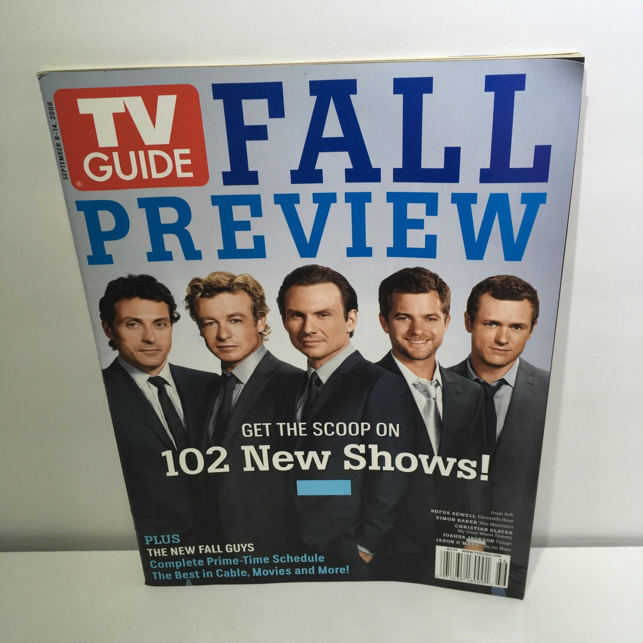 TV Guide Sept 8-14 2008 Fall Preview Rufus, Simon, Christian, Joshua, Jason