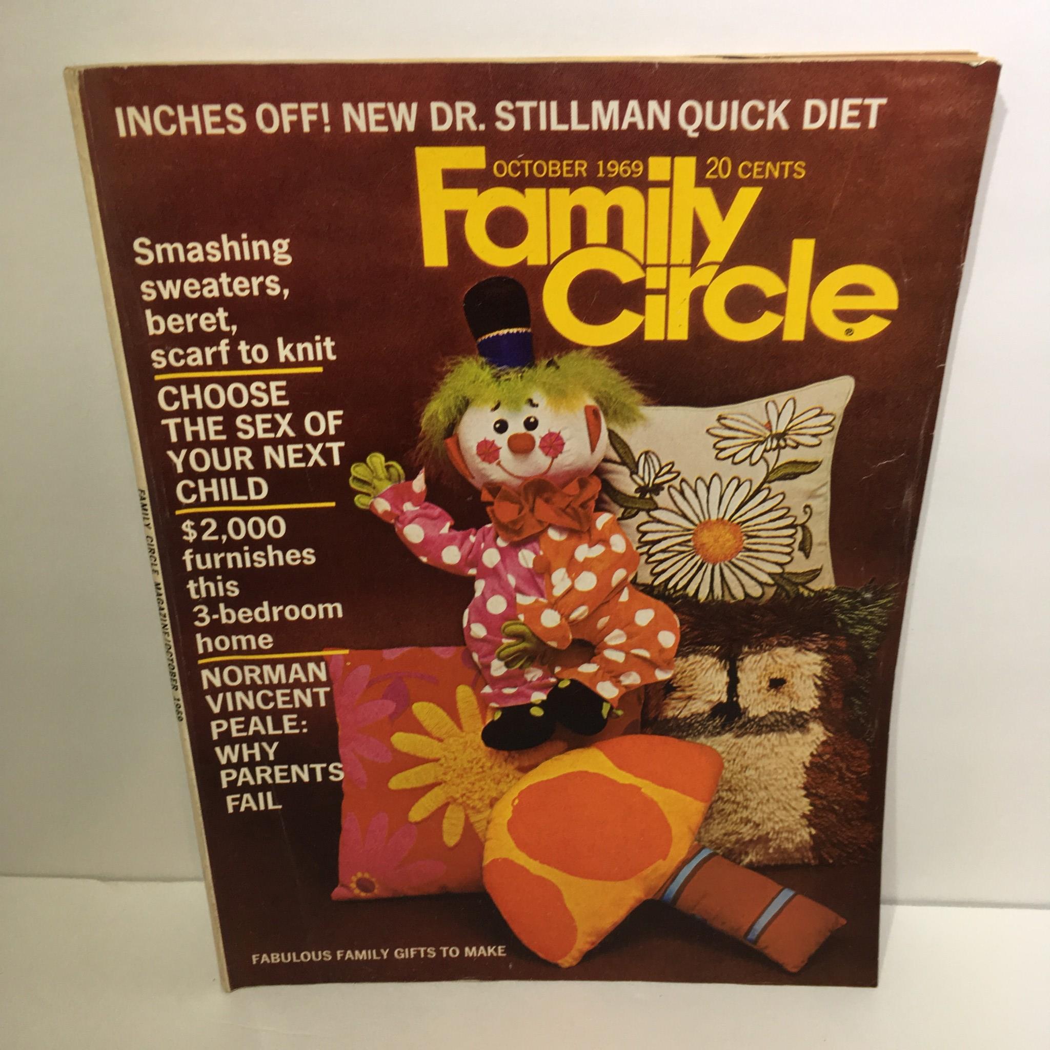 Family Circle Magazine October 1969 Inches Off! New Dr. Stillman Quick Diet