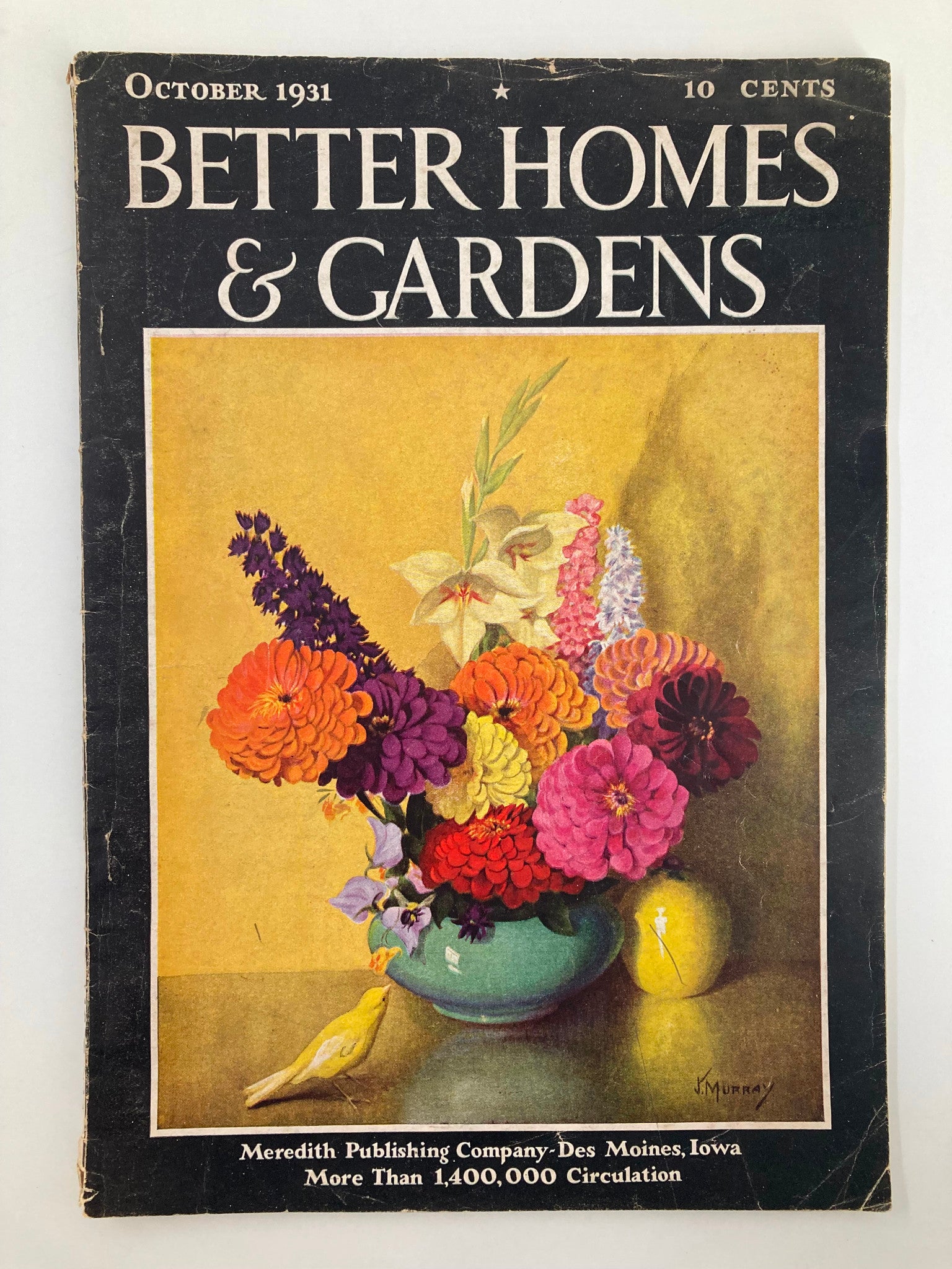 VTG Better Homes & Gardens Magazine October 1931 The Diary of a Modern Eve