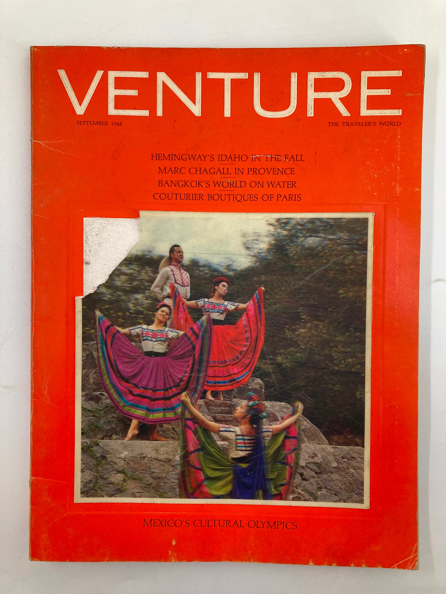 VTG Venture Magazine September 1968 Mexico's Cultural Olympics No Label