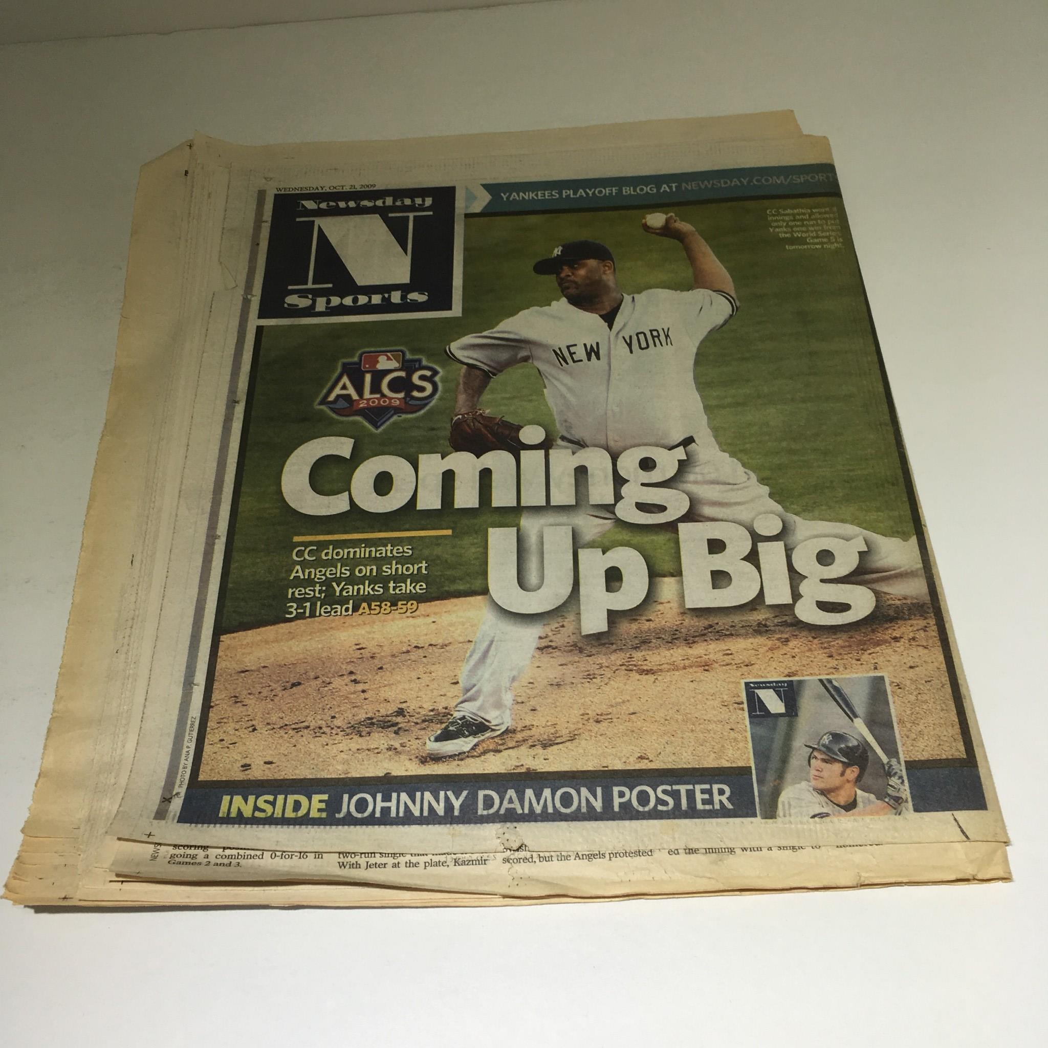 Newsday: 10/21/09 A-OK! Yankees One Win from World Series After 10-1 Victory