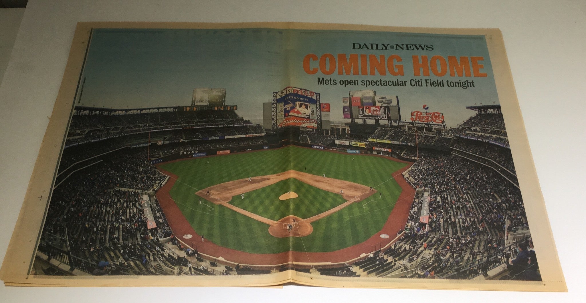 NY Daily News:4/13/09 Coming Home Mets Open Spectacular Citi Field