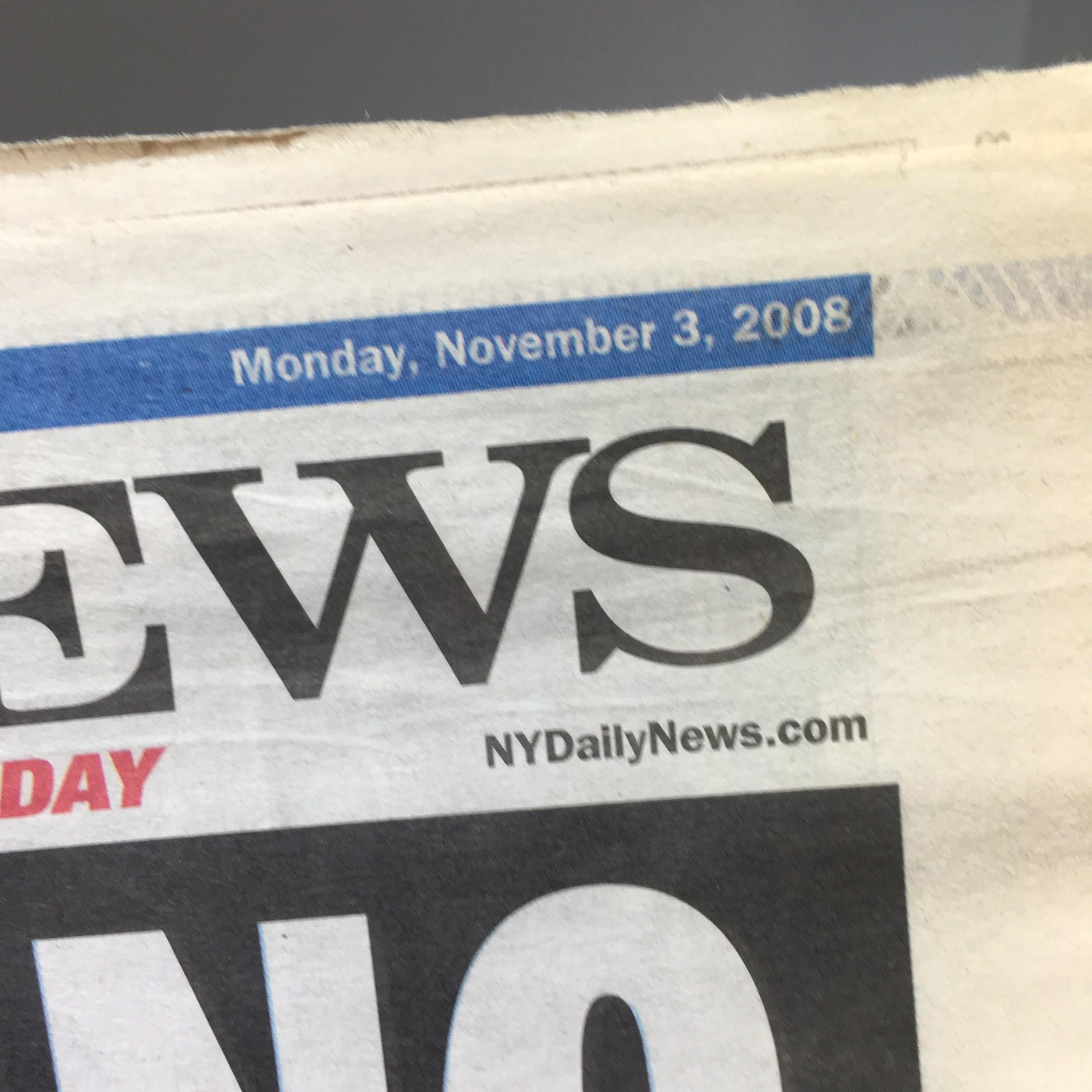 NY Daily News:11/3/08 Barack Obama in Ohio, Leading Man