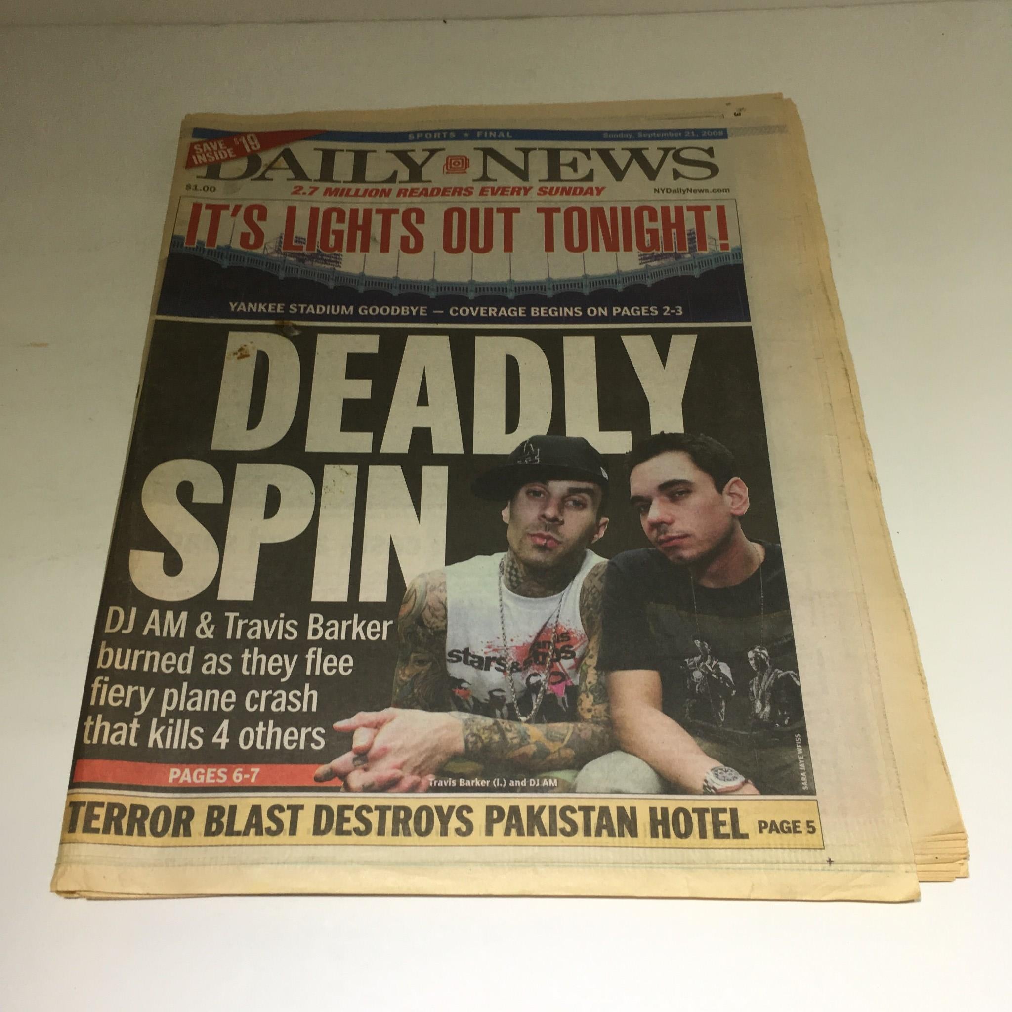 New York Daily News: Sept 21 2008 Deadly Spin