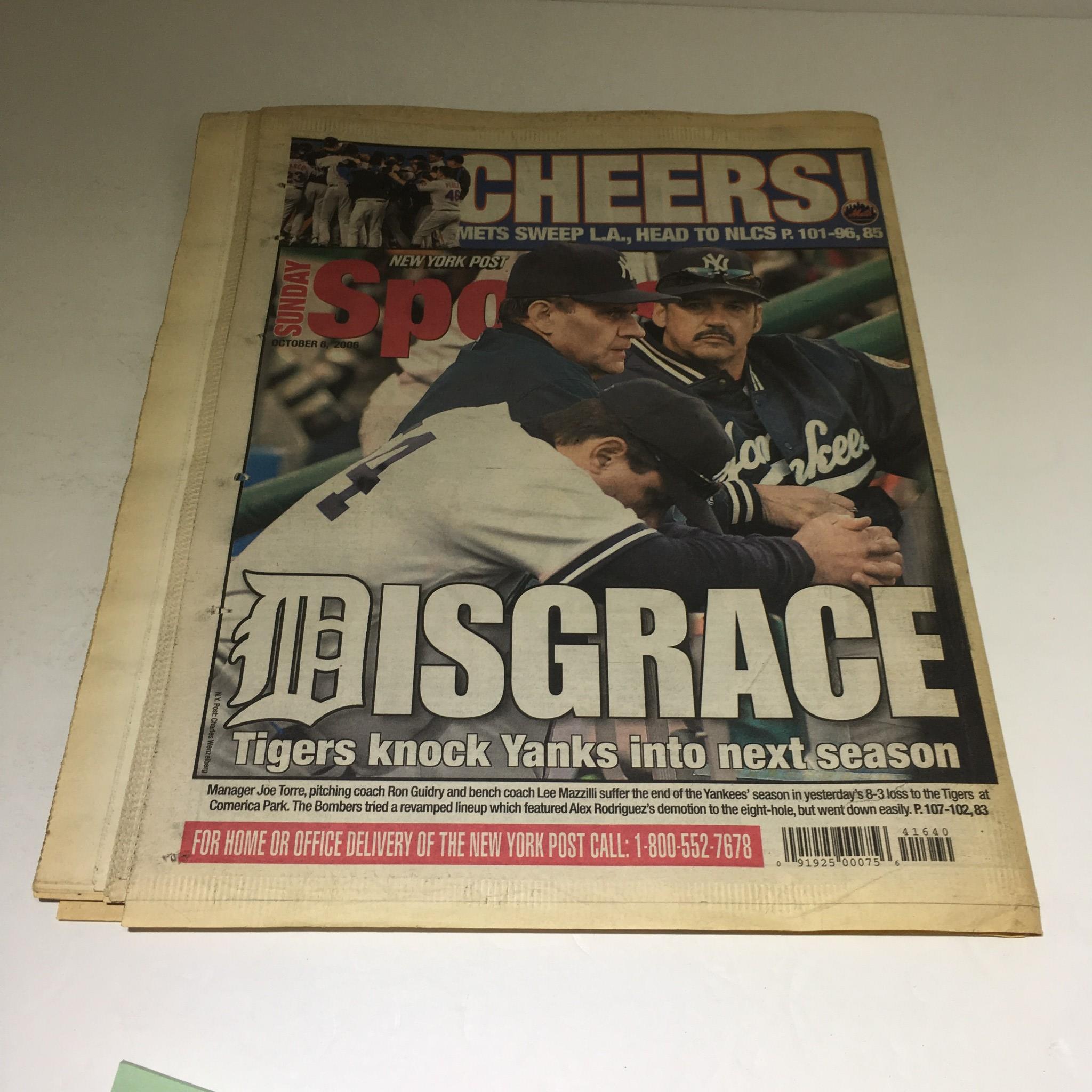 NY Post: Oct 8 2006 Mets Demolish Dodgers, Advance 2 NLCS