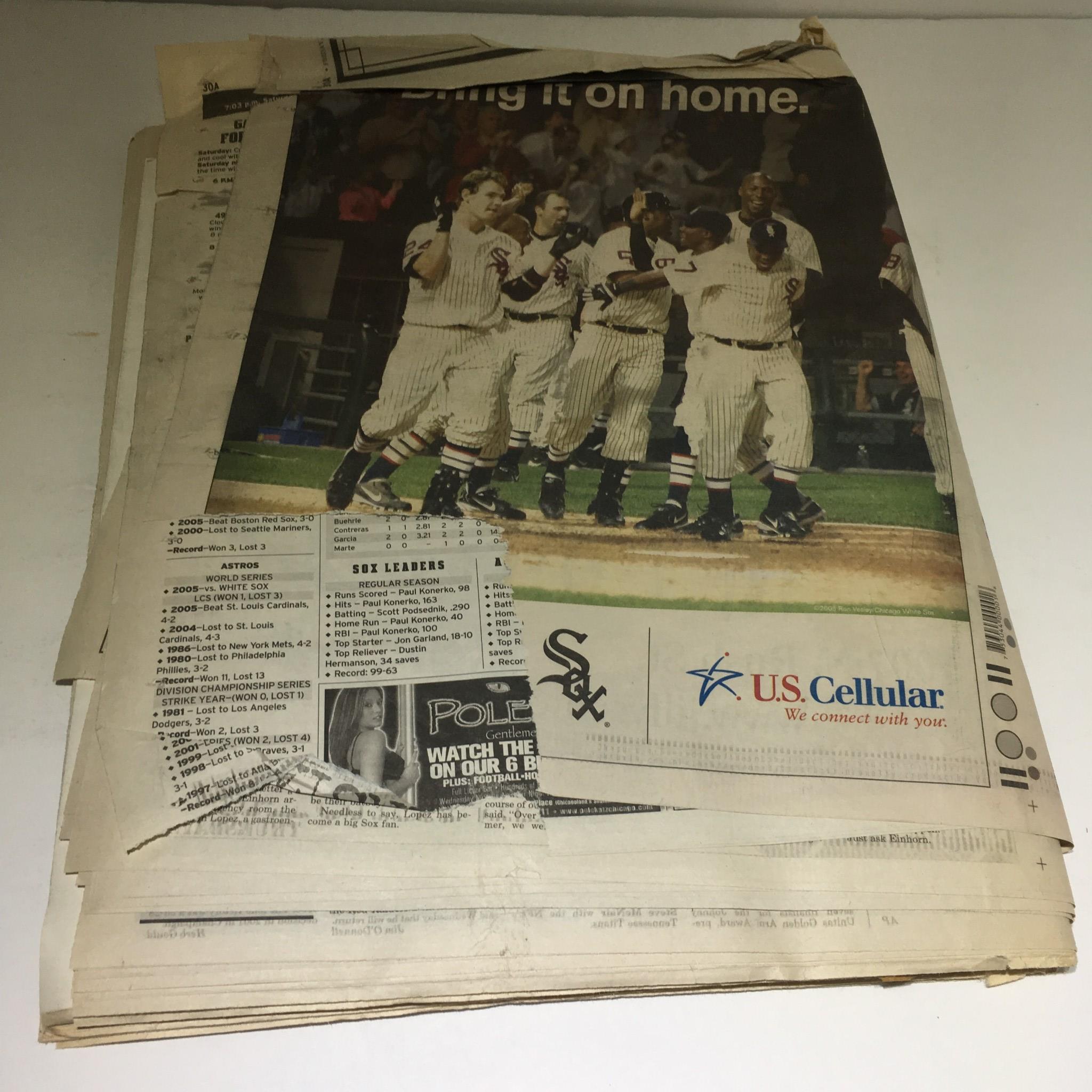 Chicago Sun-Times: Oct 21 2005 Now Do you Believe White Sox World Series Champs