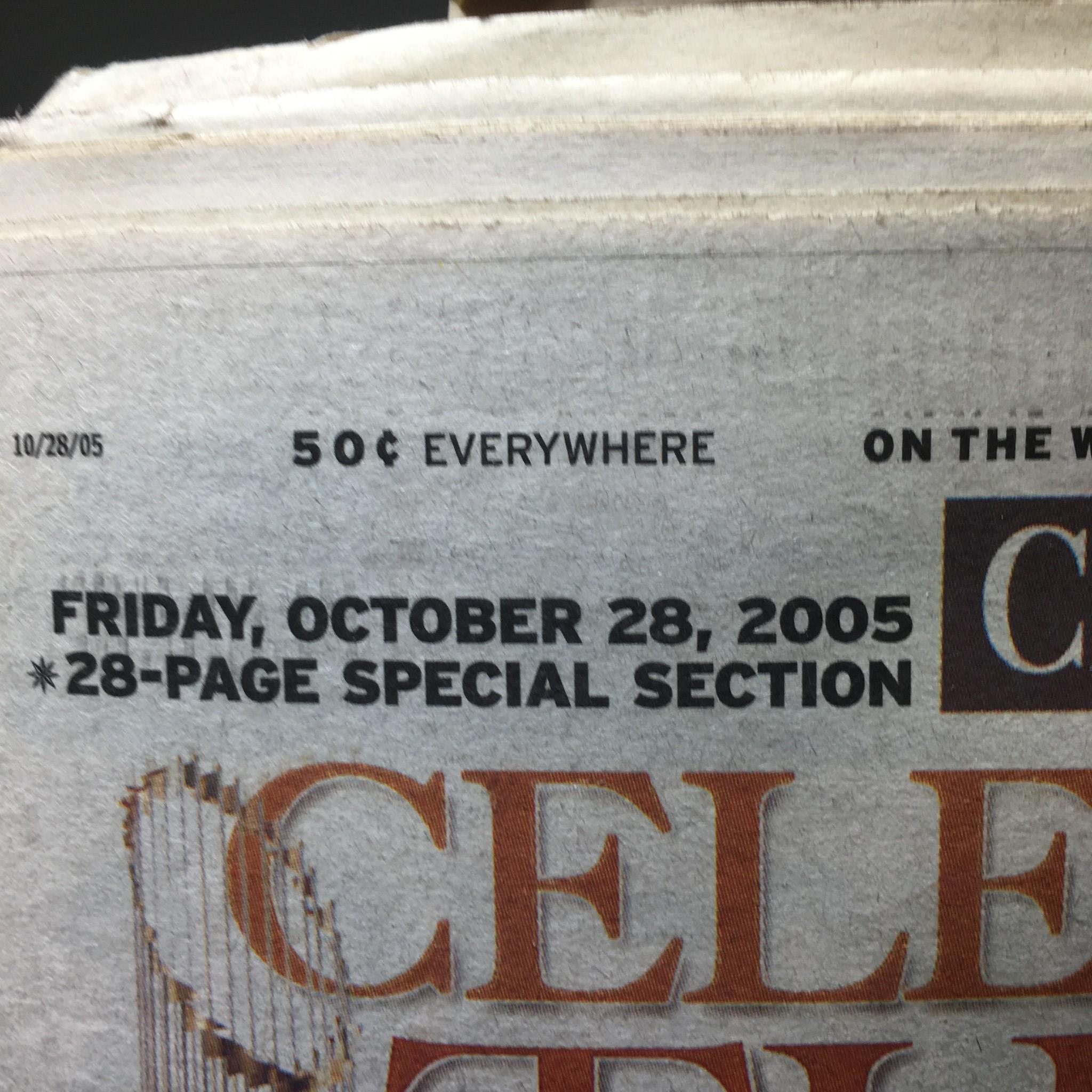 Chicago Sun-Times: Oct 28 2005 Celebrating the Sox, Famdemonium