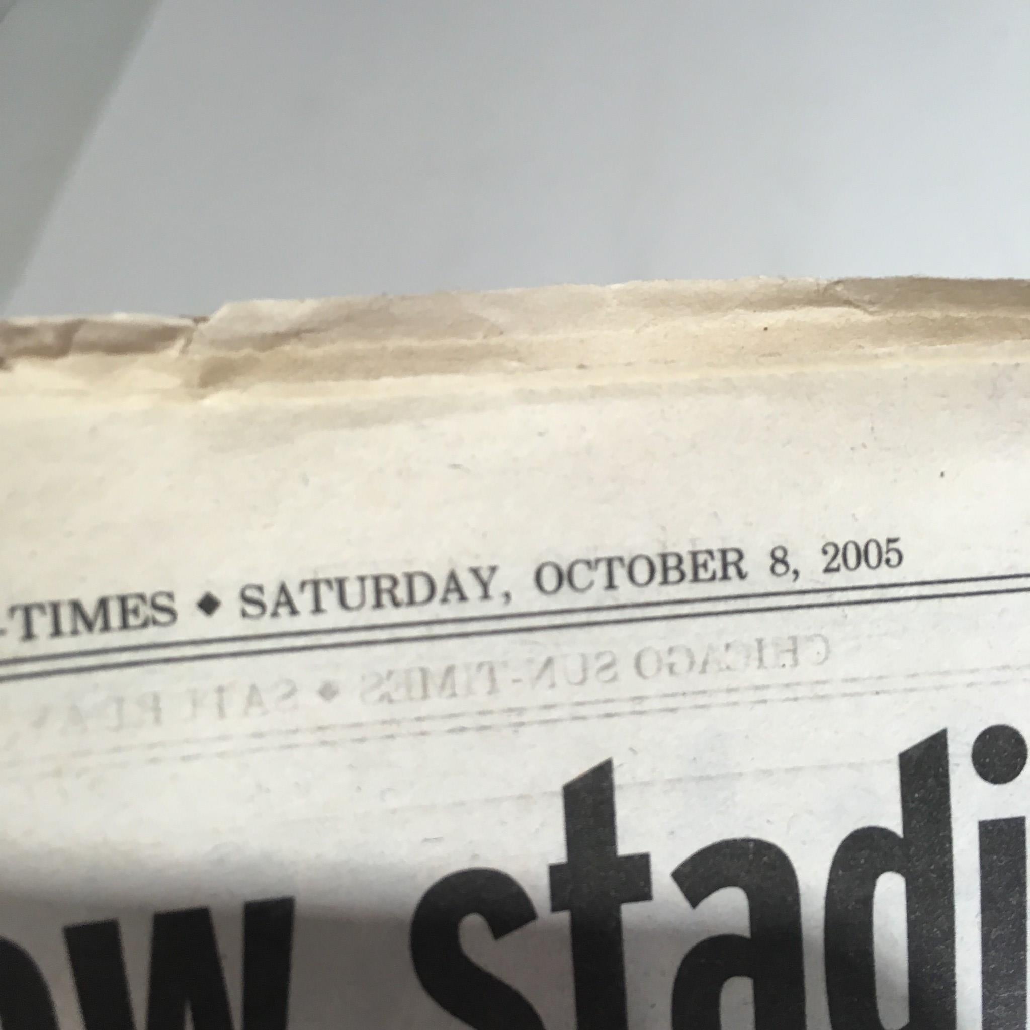 Chicago Sun-Times: Oct 8 2005 Feds NY At Odds On Subway Threat