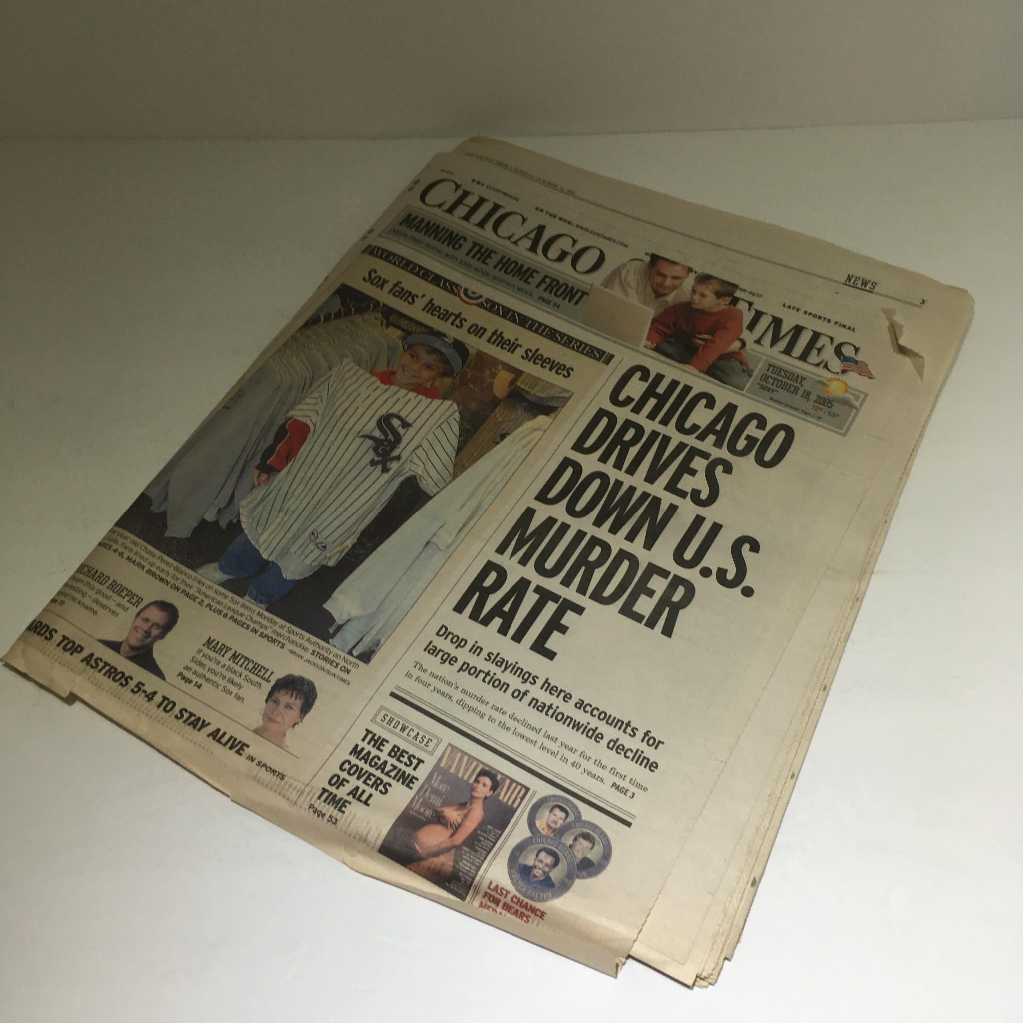 Chicago Sun-Times: Oct 18 2005 Chicago Drives Down U.S Murder Rate