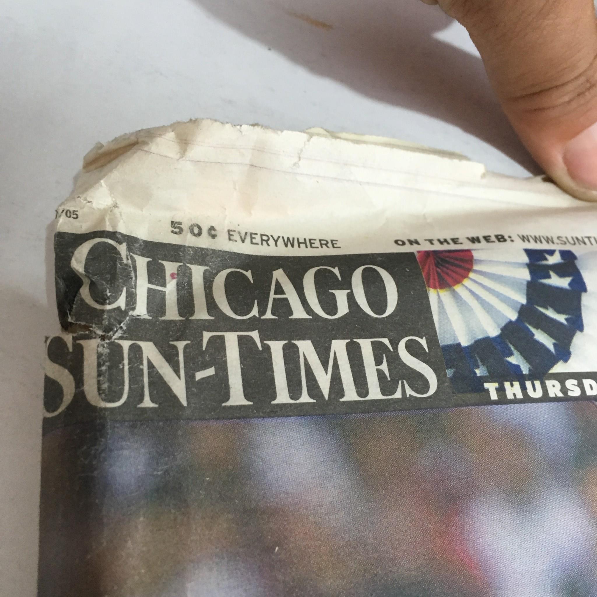 Chicago Sun-Times:10/27/05 Sox Sweep Astros for First Chicago Baseball Title WS