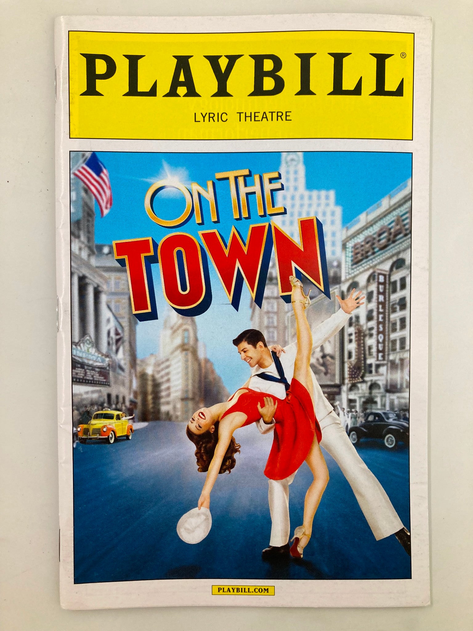 2014 Playbill Lyric Theatre On The Town Tony Yazbeck and Jackie Hoffman