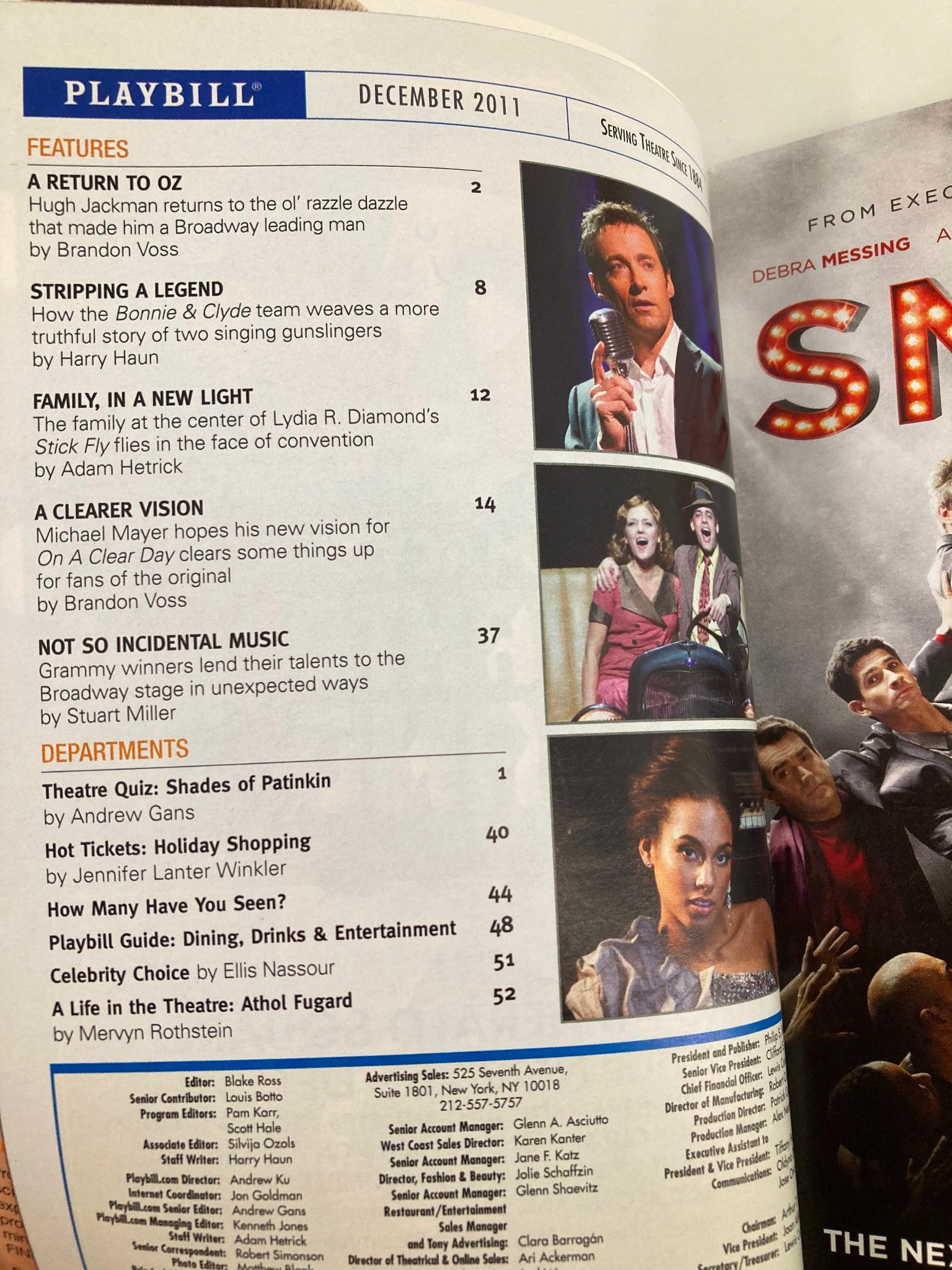 2011 Playbill Gerald Schoenfeld Theatre Bonnie & Clyde Laura Osnes, Joe Hart