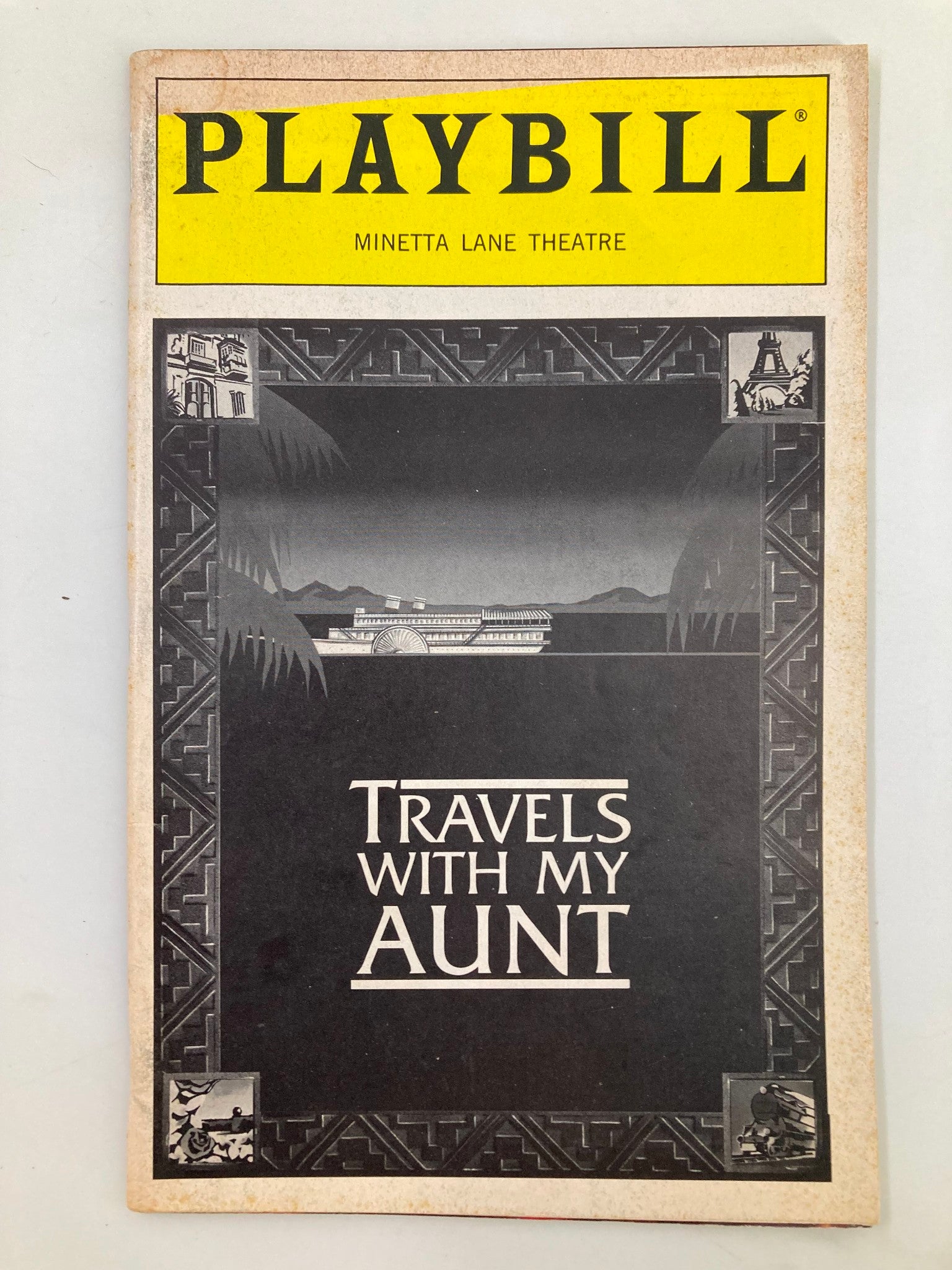 1995 Playbill Minetta Lane Theatre Travels with My Aunt Jim Dale, Brian Murray