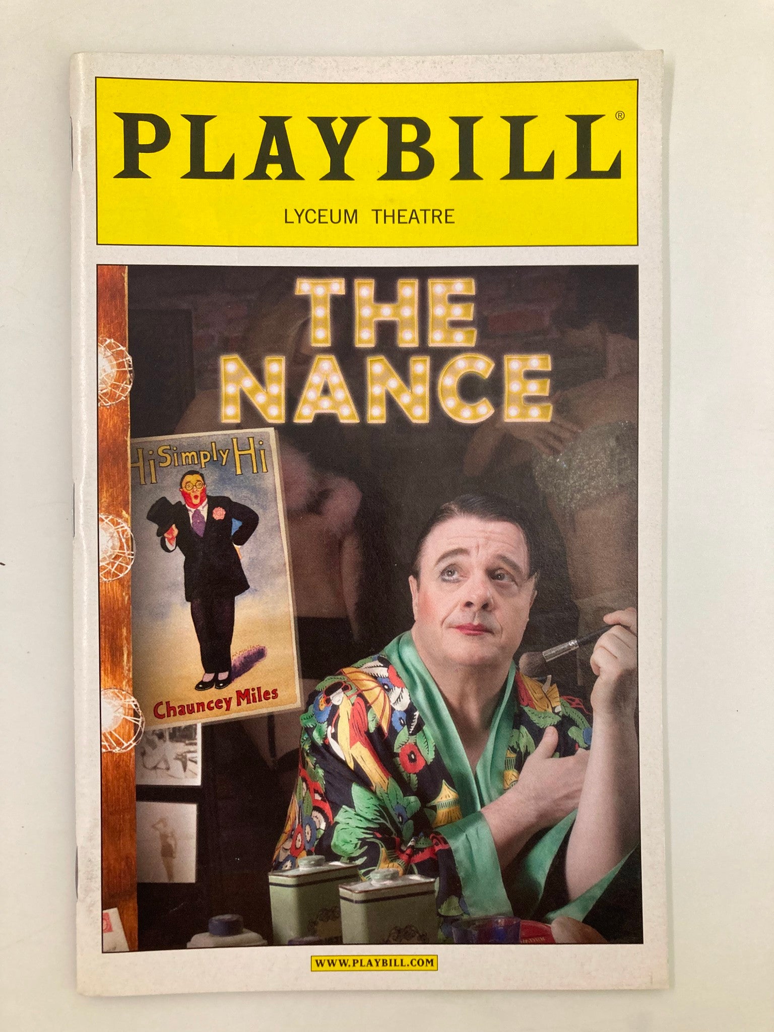 2013 Playbill Lyceum Theatre The Nance Jenni Barber and Andrea Burns