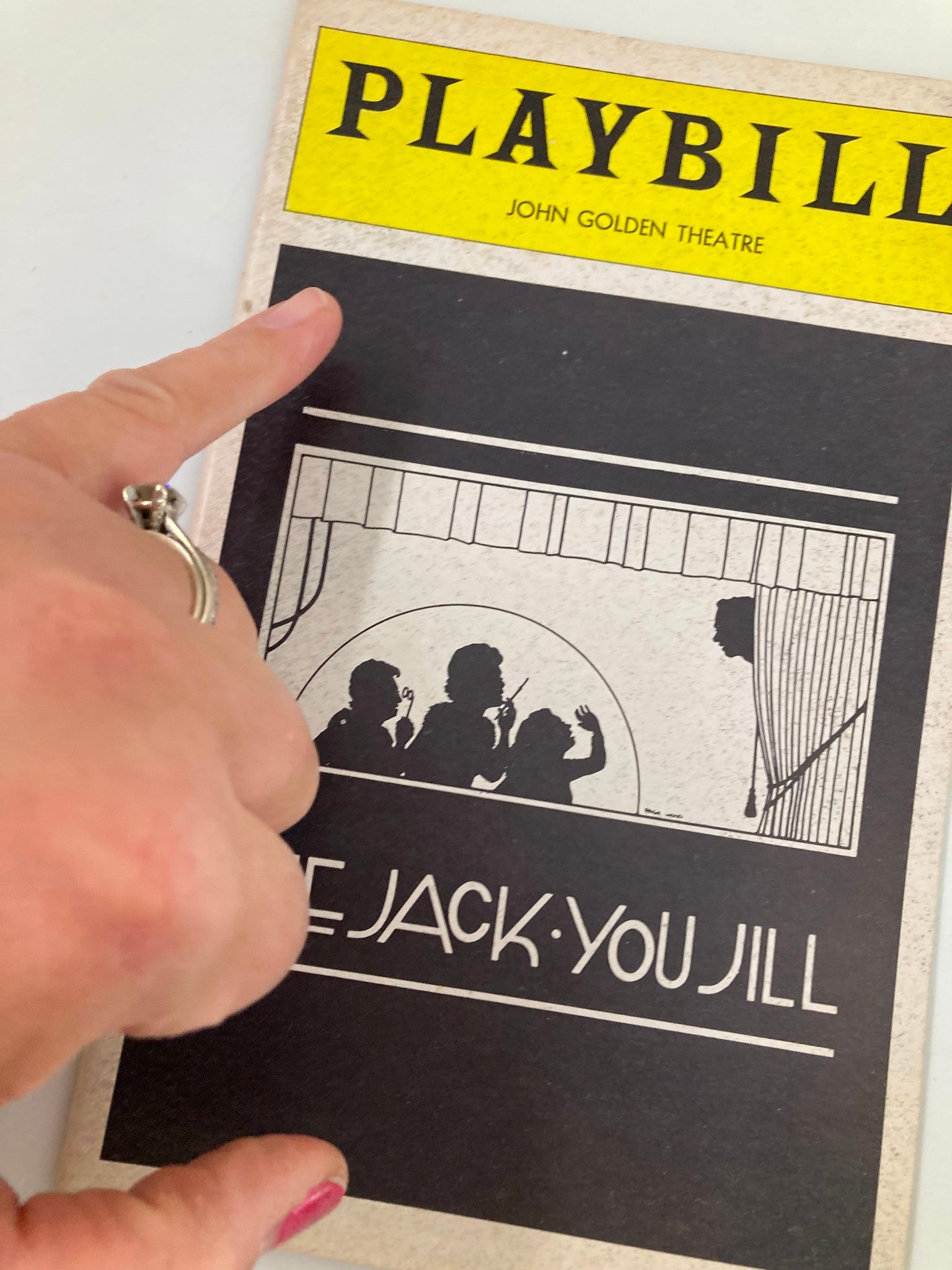 1976 Playbill John Golden Theatre Me Jack, You Jill Sylvia Sidney, Lisa Kirk