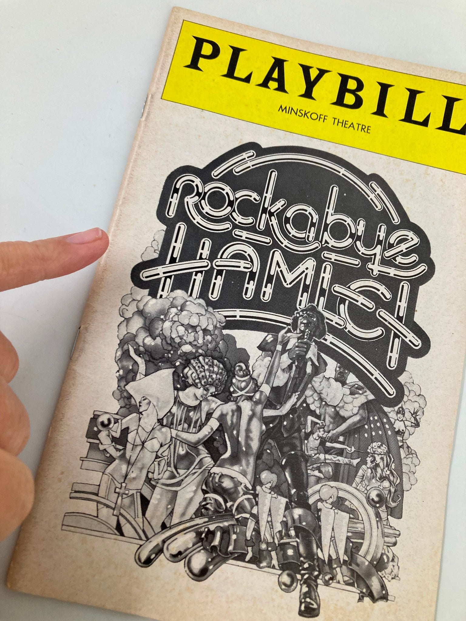 1976 Playbill Minskoff Theatre Rockabye Hamlet Larry Marshall, Alan Weeks