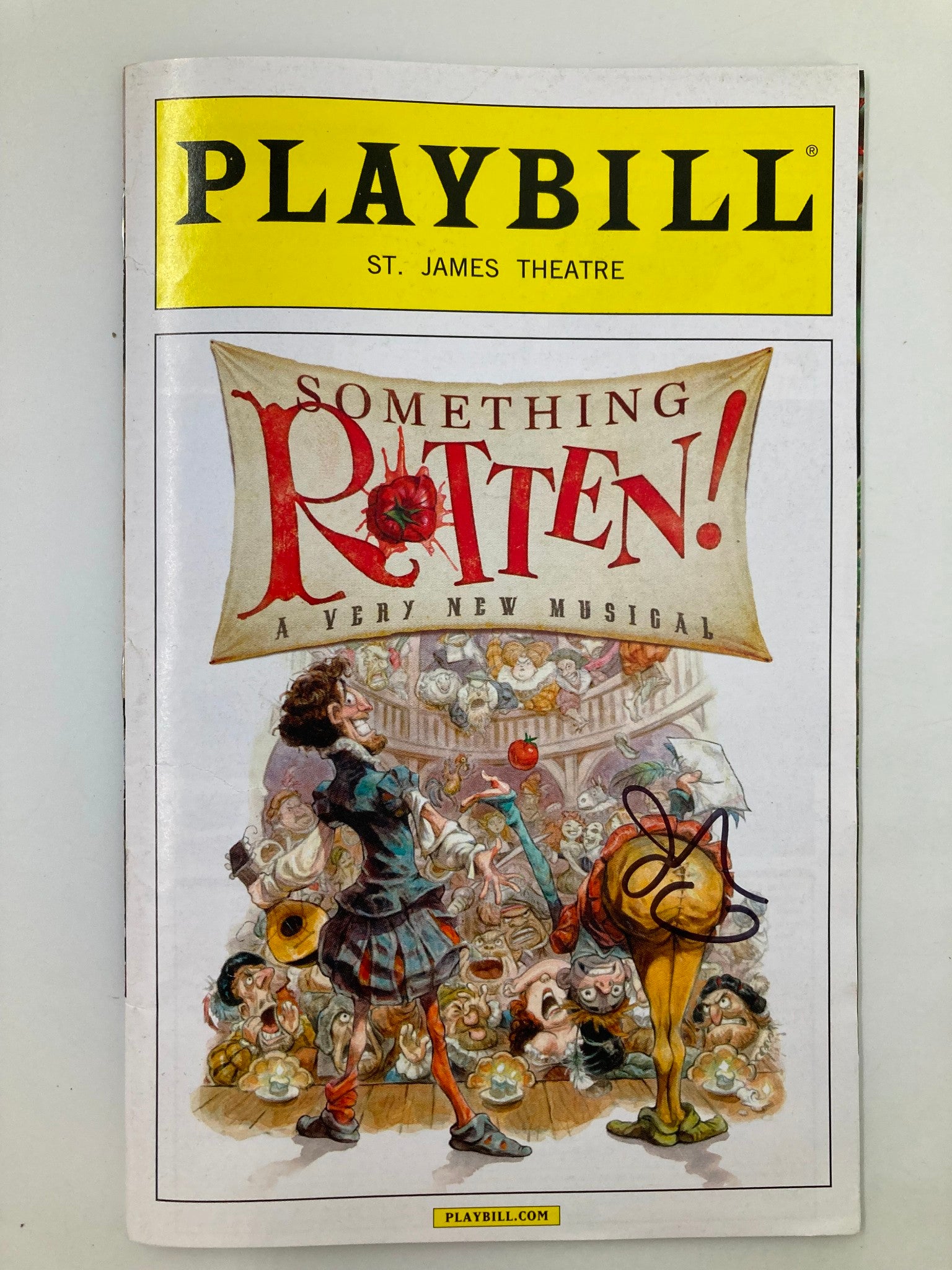 2015 Playbill St. James Theatre Something Rotten Brian d'Arcy James, Brad Oscar