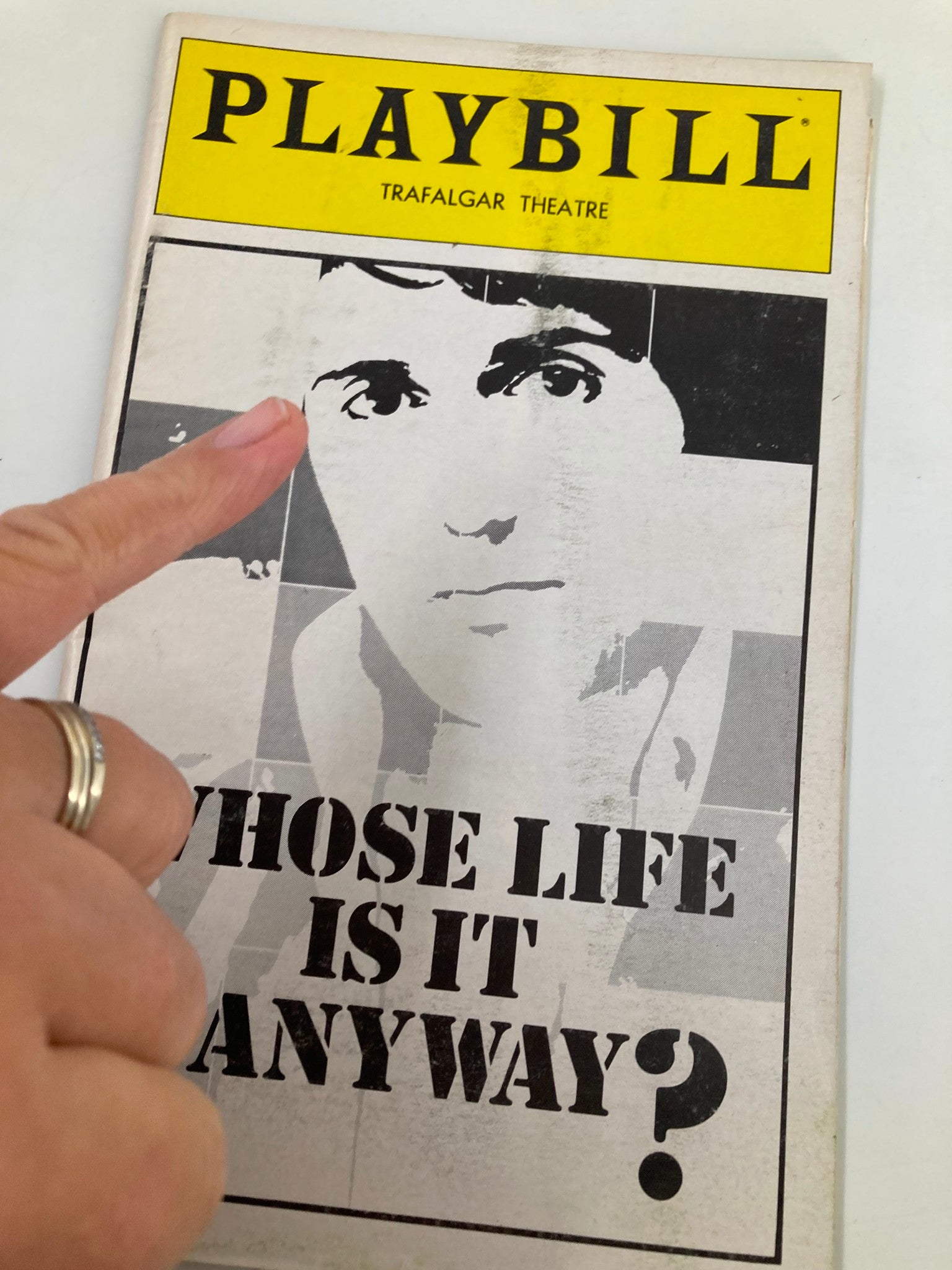 1979 Playbill Trafalgar Theatre Whose Life Is It Anyway Jean Marsh, Philip Bosco