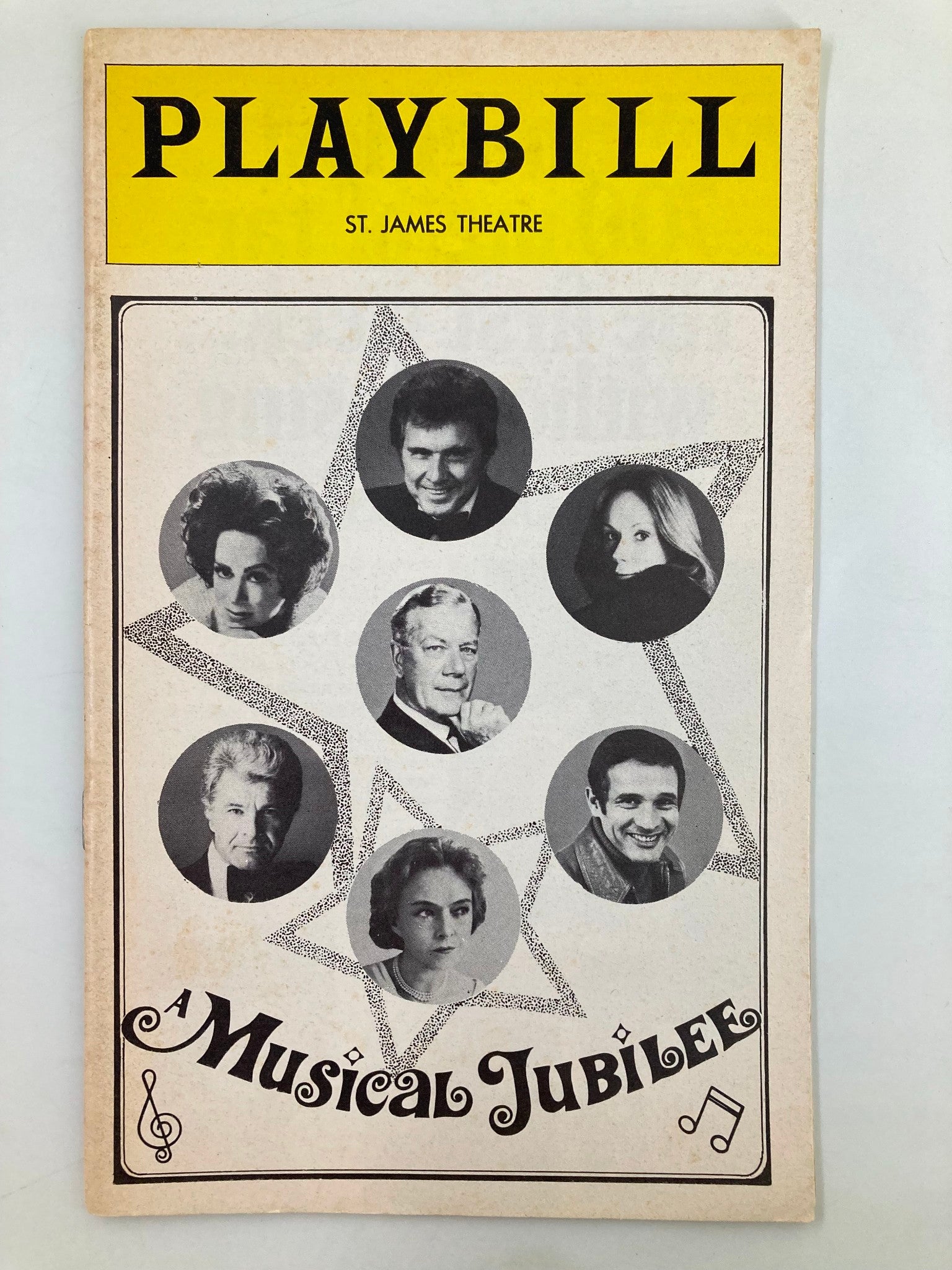 1975 Playbill St. James Theatre Musical Jubilee Patrice Munsel, John Raitt