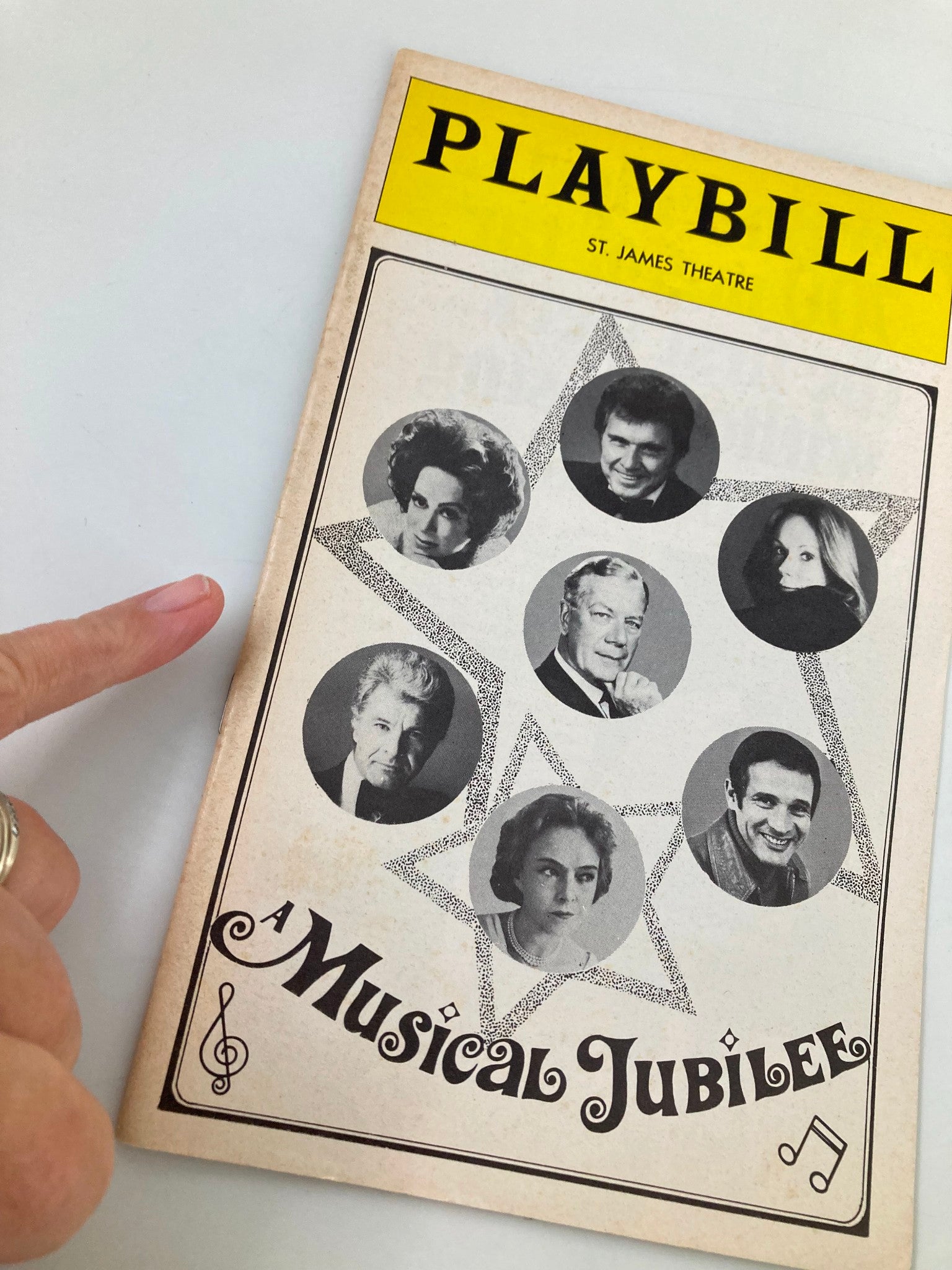 1975 Playbill St. James Theatre Musical Jubilee Patrice Munsel, John Raitt