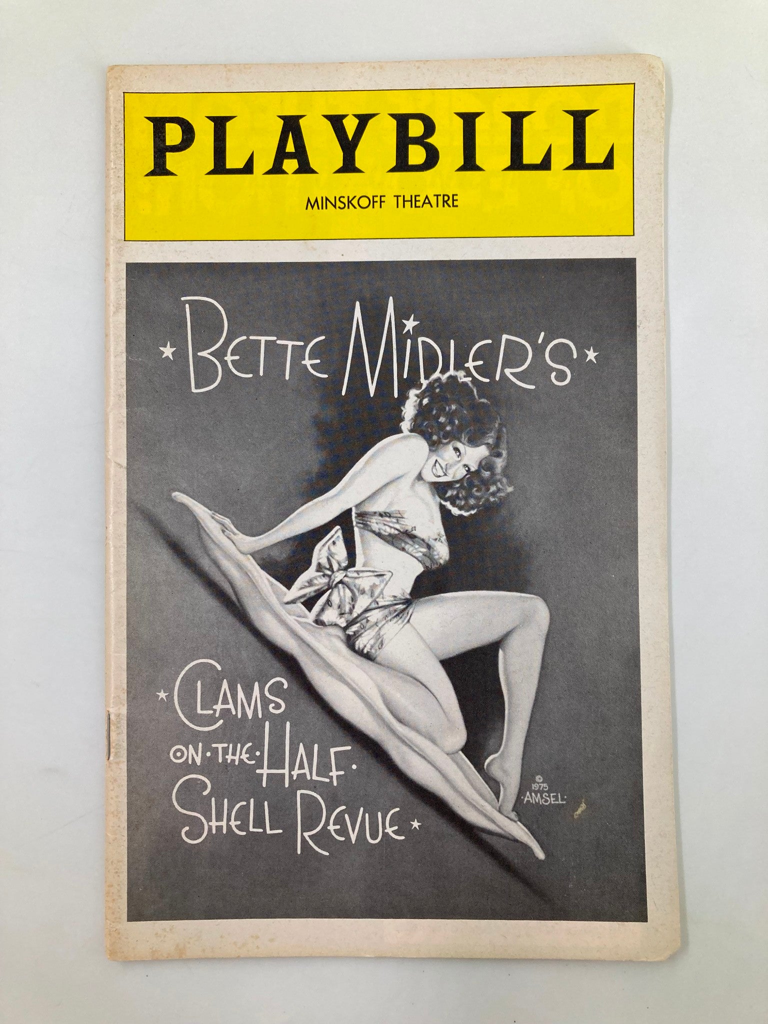 1975 Playbill Minskoff Theatre Clams On The Half Shell Revue Bette Midler