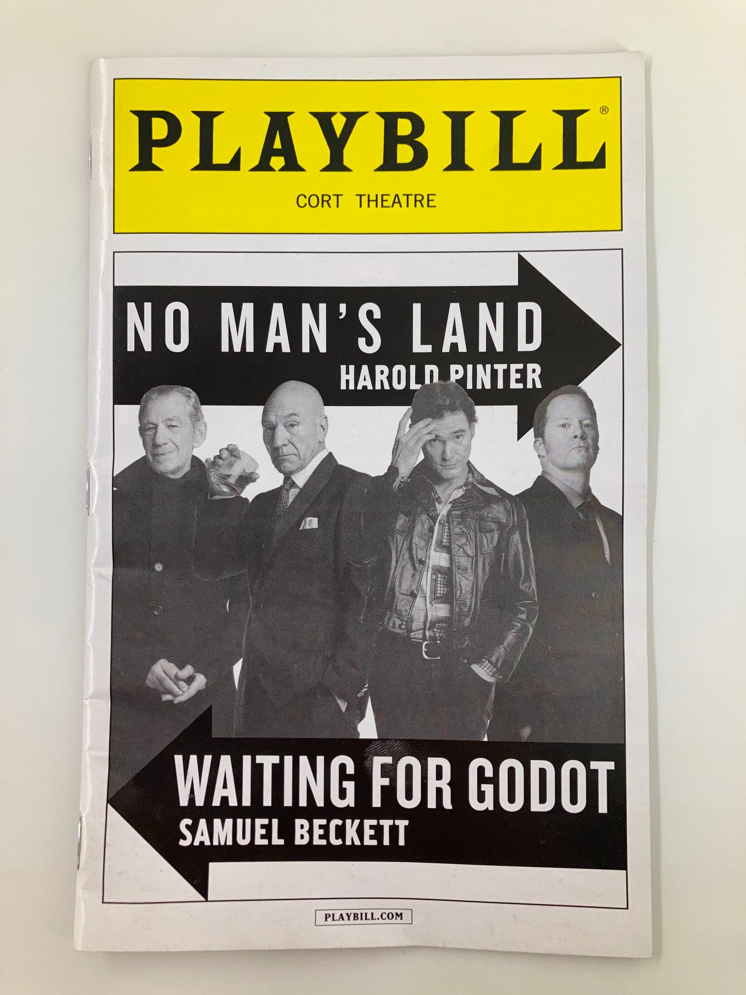 2014 Playbill Cort Theatre No Man's Land & Waiting for Godot Ian McKellen