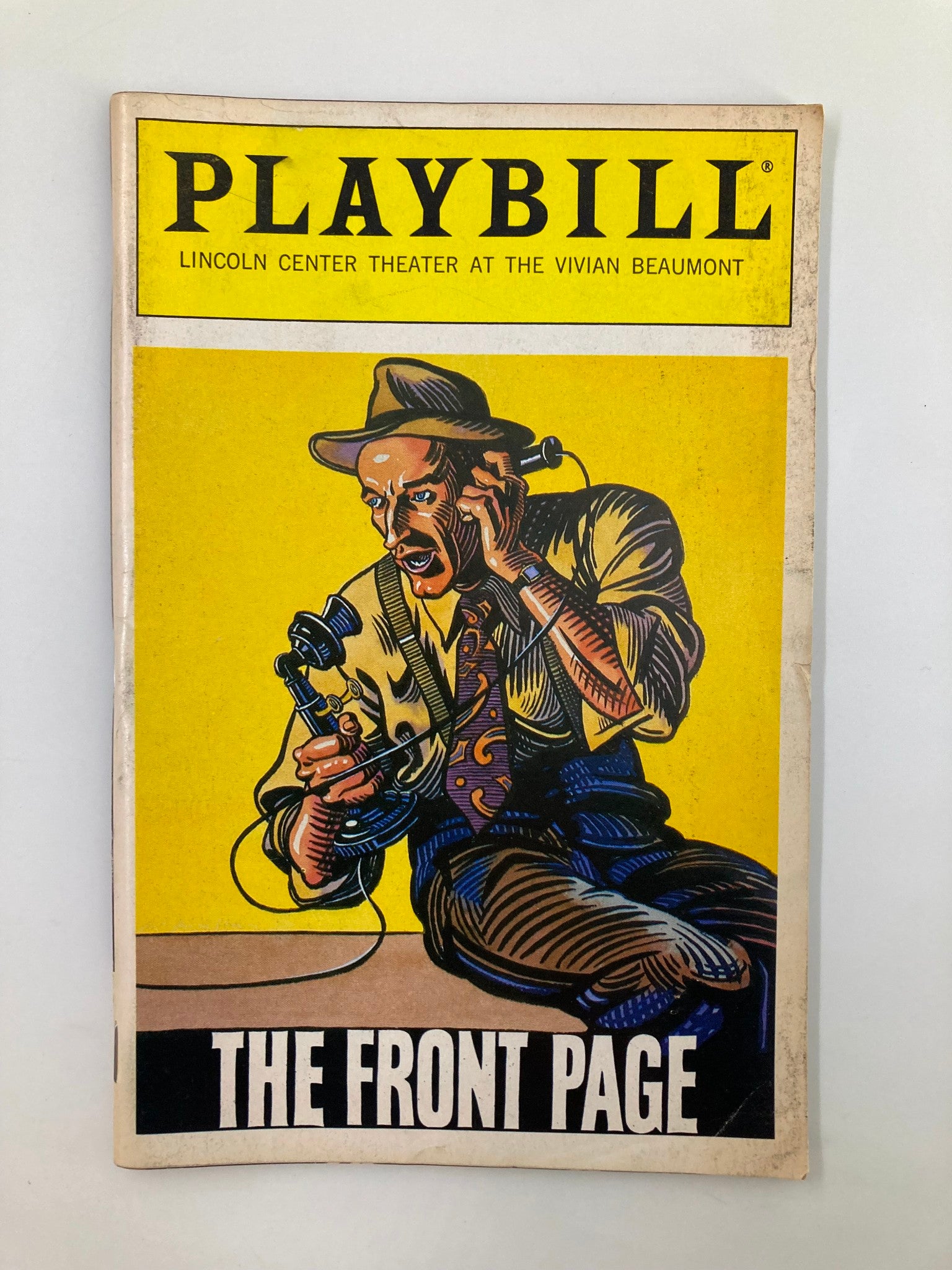 1986 Playbill Lincoln Center Theatre The Front Page Amanda Carlin, Ronn Carroll