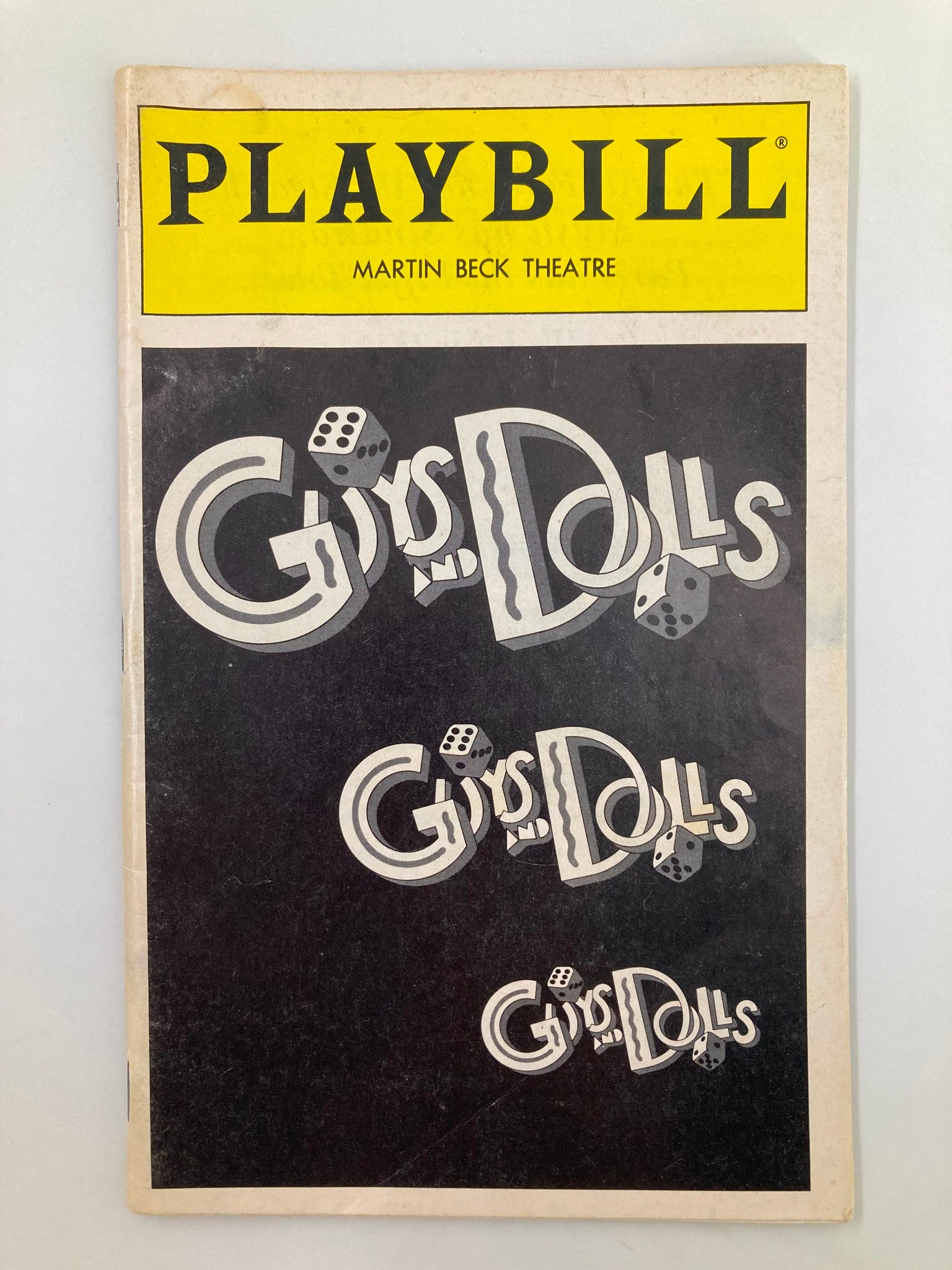 1994 Playbill Martin Beck Theatre Guys and Dolls Bob Amaral and Larry Cahn