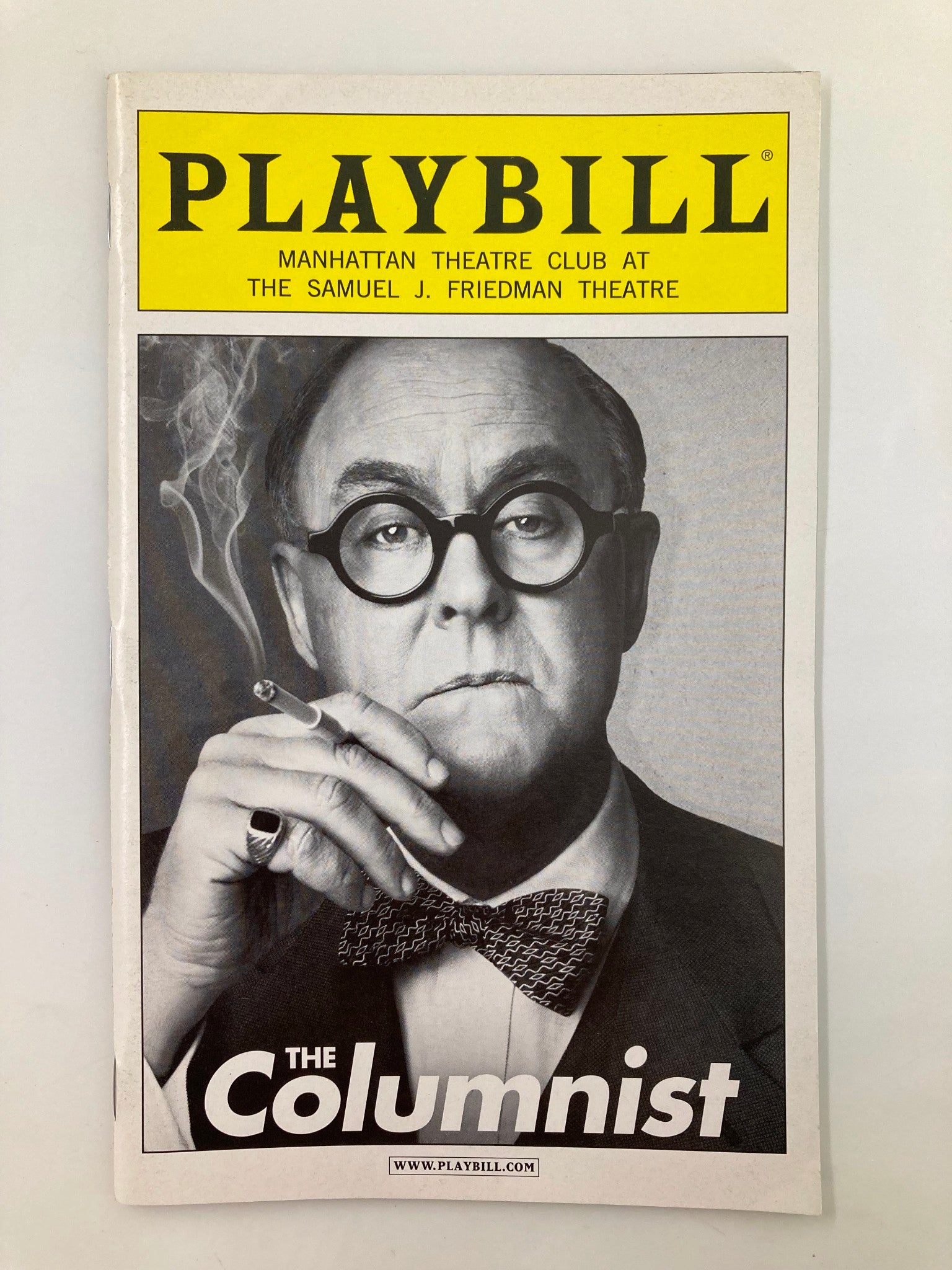 2012 Playbill Manhattan Theatre Club The Columnist John Lithgow, Boyd Gaines