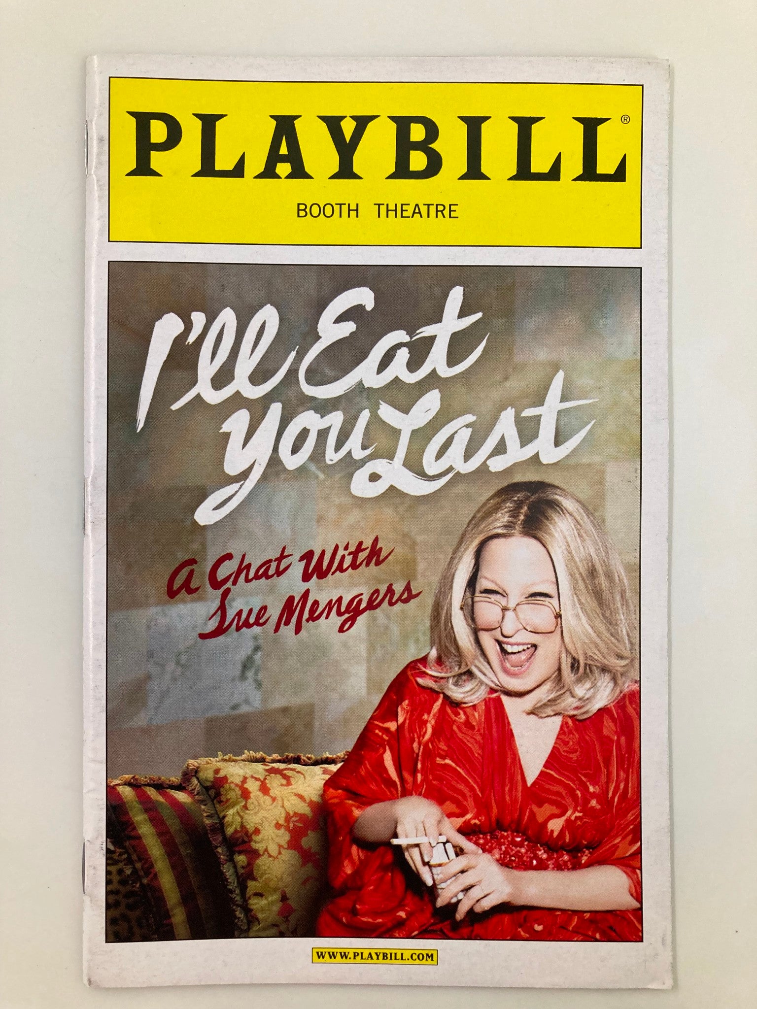 2013 Playbill Booth Theatre I'll Eat You Last A Chat with Sue Mengers