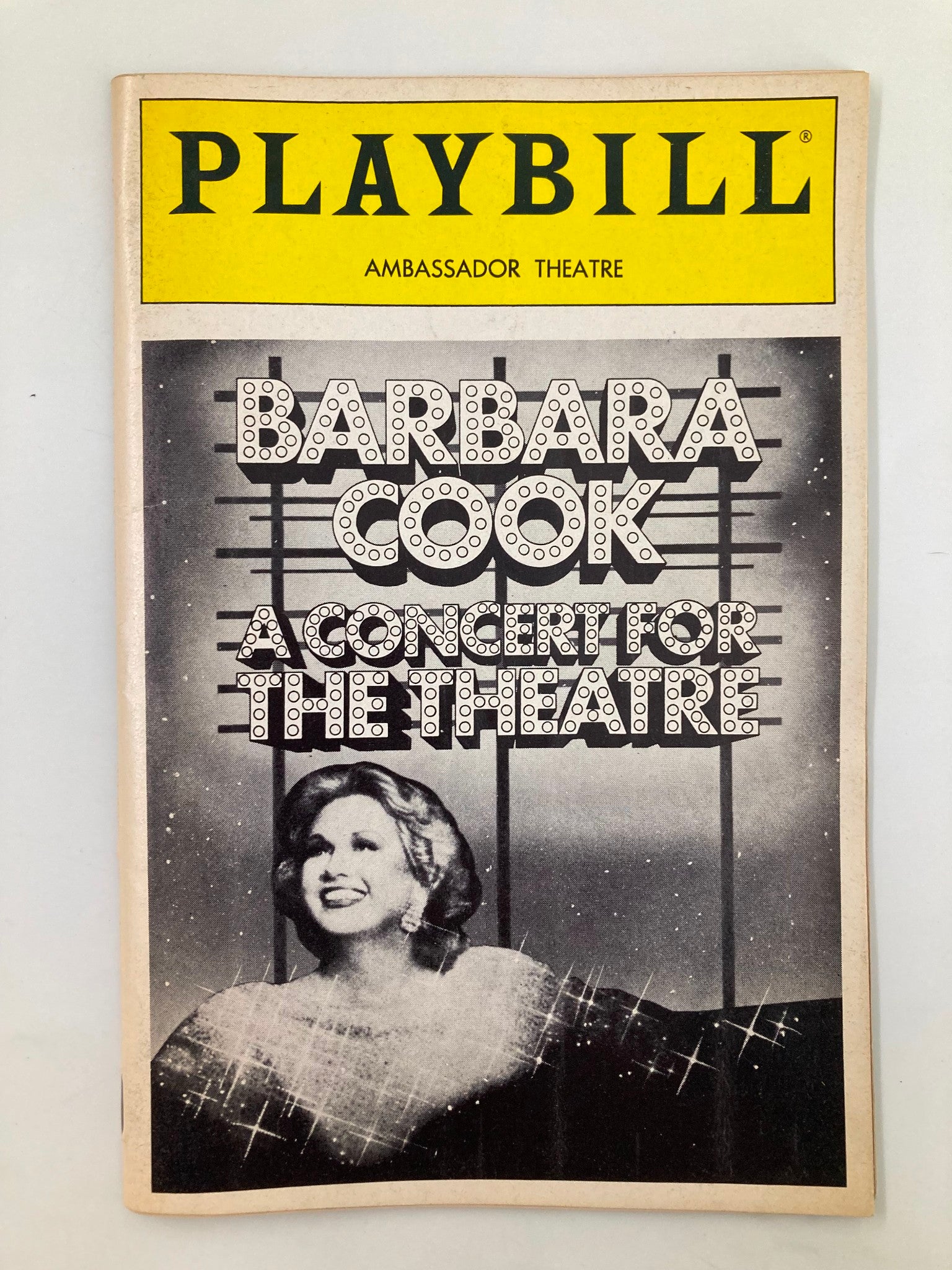 1987 Playbill Ambassador Theatre Barbara Cook A Concert for Theatre