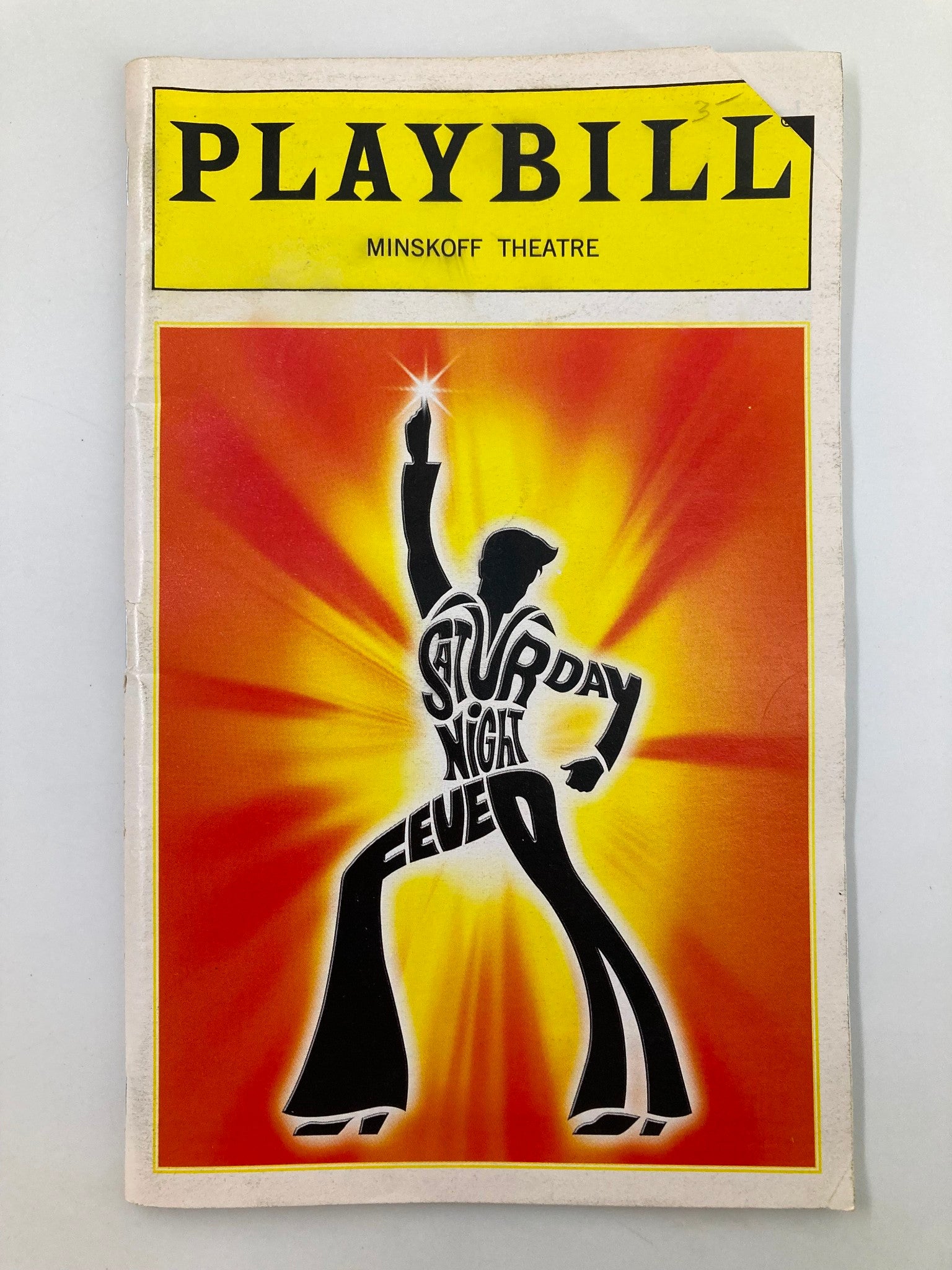 1999 Playbill Minskoff Theatre Saturday Night Fever James Carpinello, Orfeh